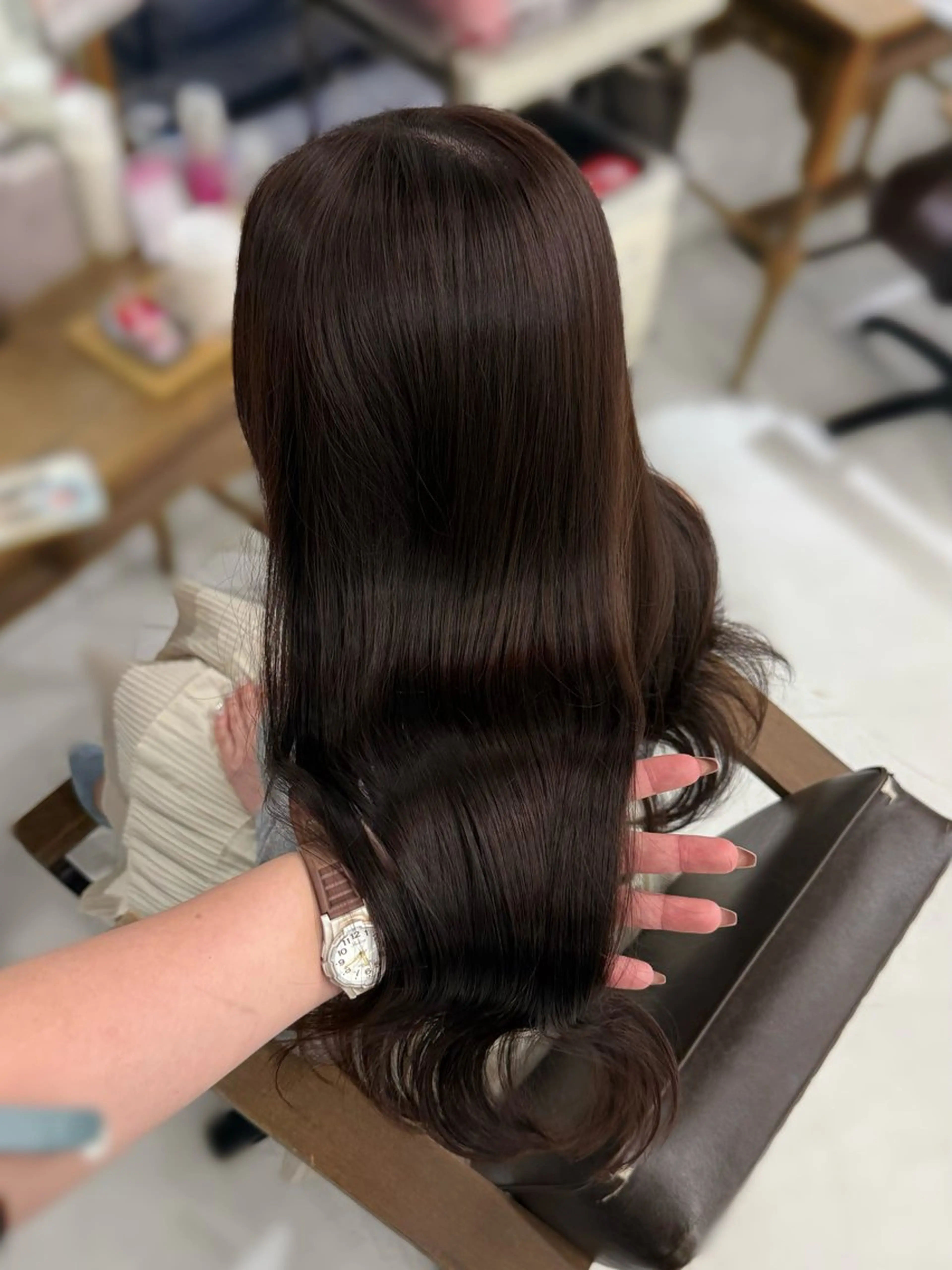 ロング カラー カット ヘアカラー トリートメント 曽根 玲奈のヘアスタイル