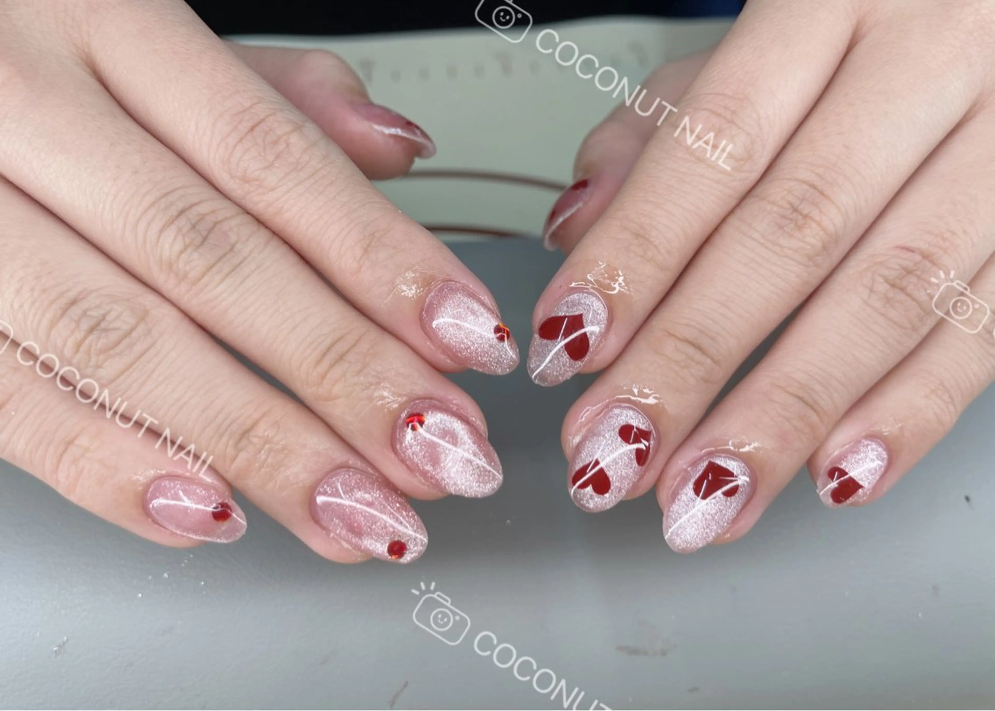 ネイル ハンドネイル 神田 ココナッツのネイルデザイン