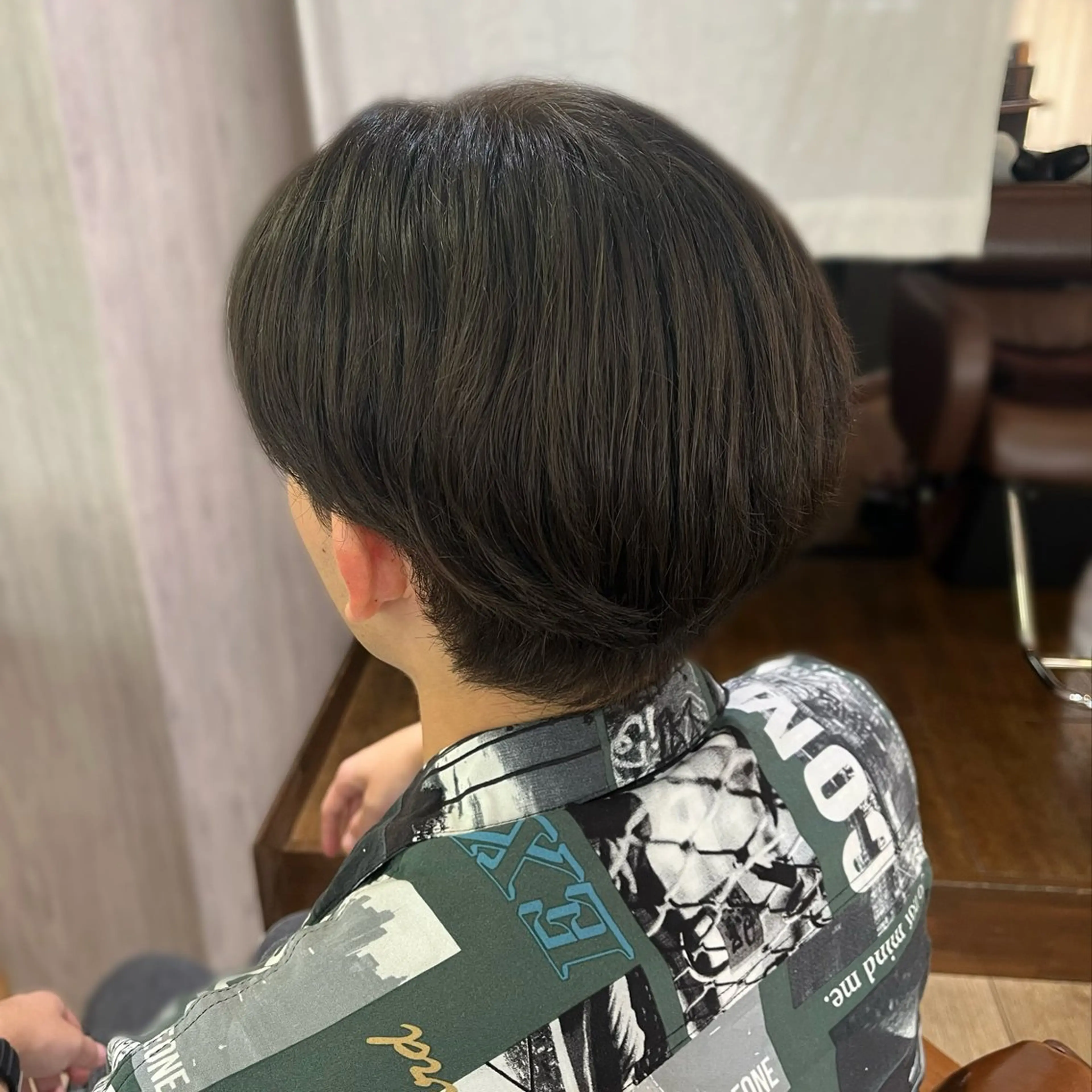 ショート カラー メンズ saaya💙 ブリーチなしカラーのヘアスタイル