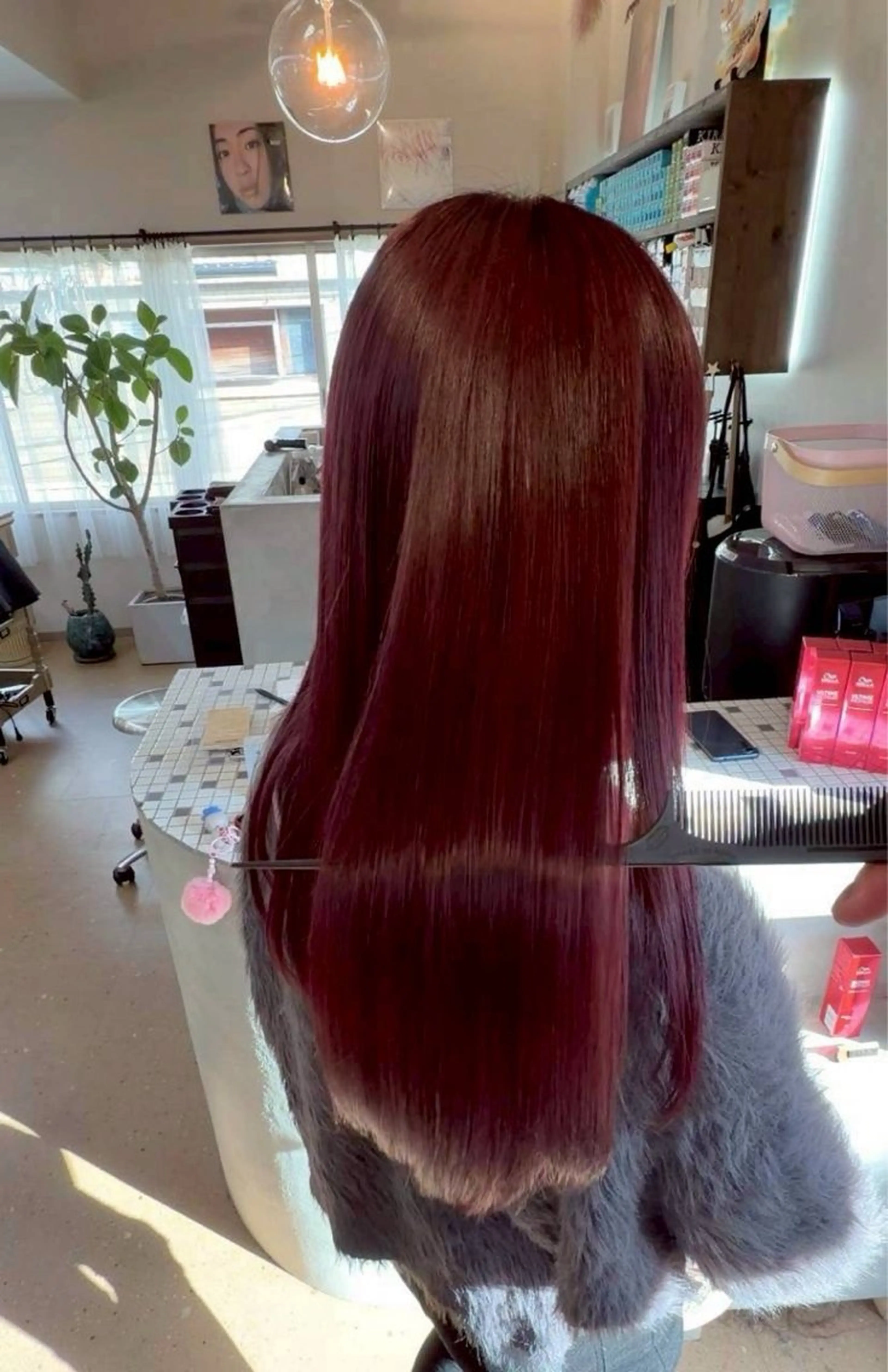 セミロング カット ヘアカラー トリートメント 中嶋 颯和のヘアスタイル