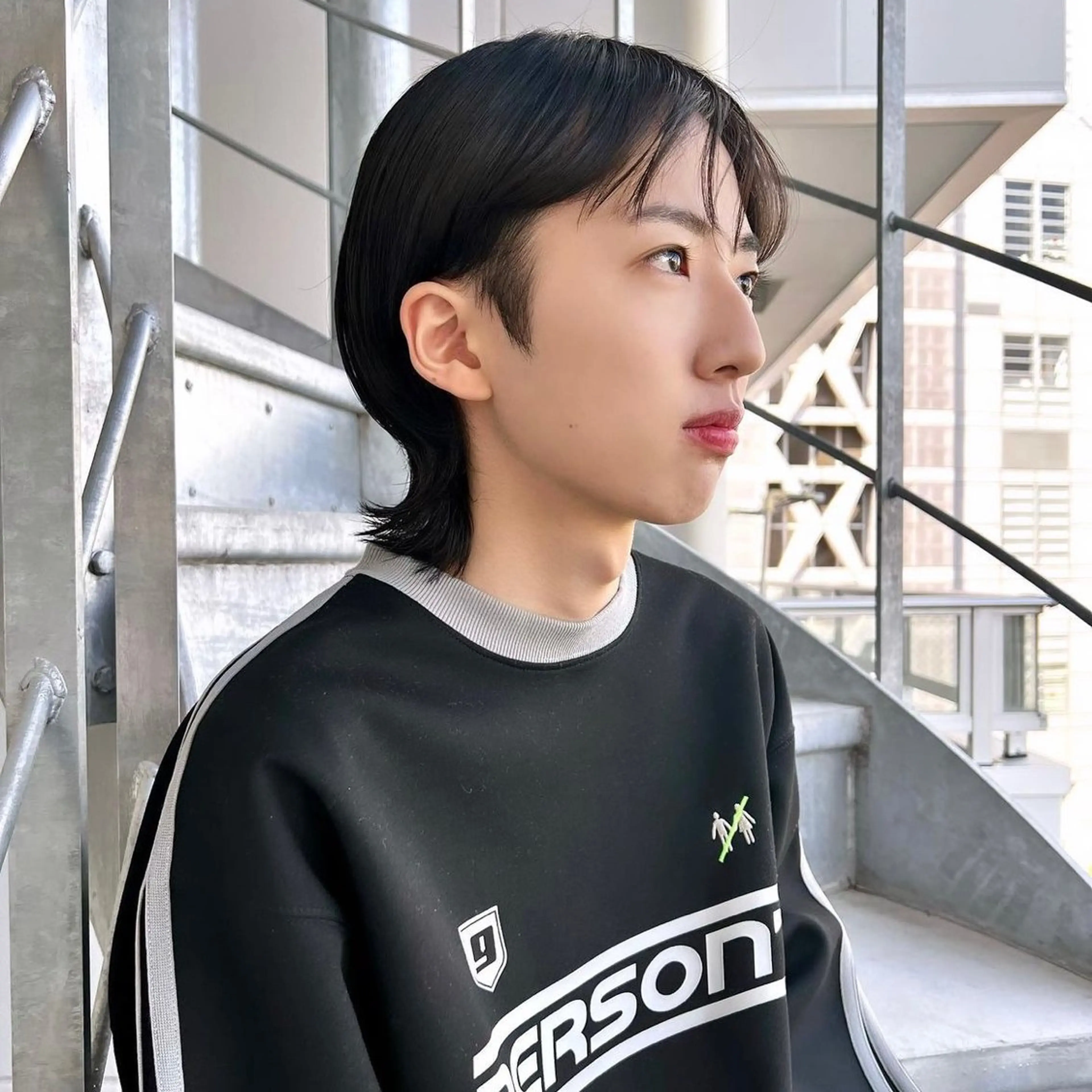 メンズ マッシュウルフ マッシュ メンズウルフカット ウルフカット カット 縮毛矯正 韓国ヘア /男女☘️ 細江 美紅のヘアスタイル