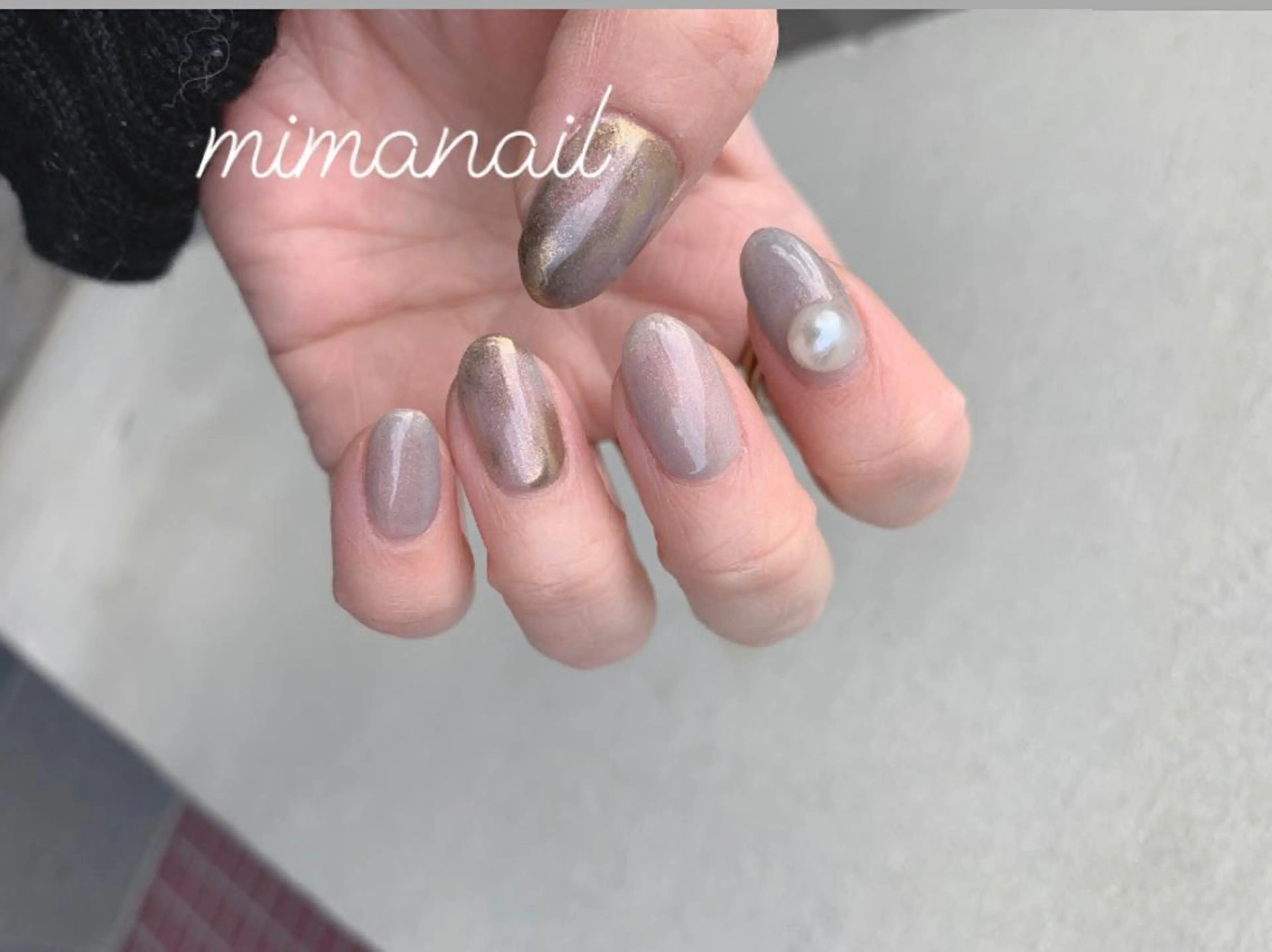 ネイル マグネットネイル ハンドネイル mima nailのネイルデザイン