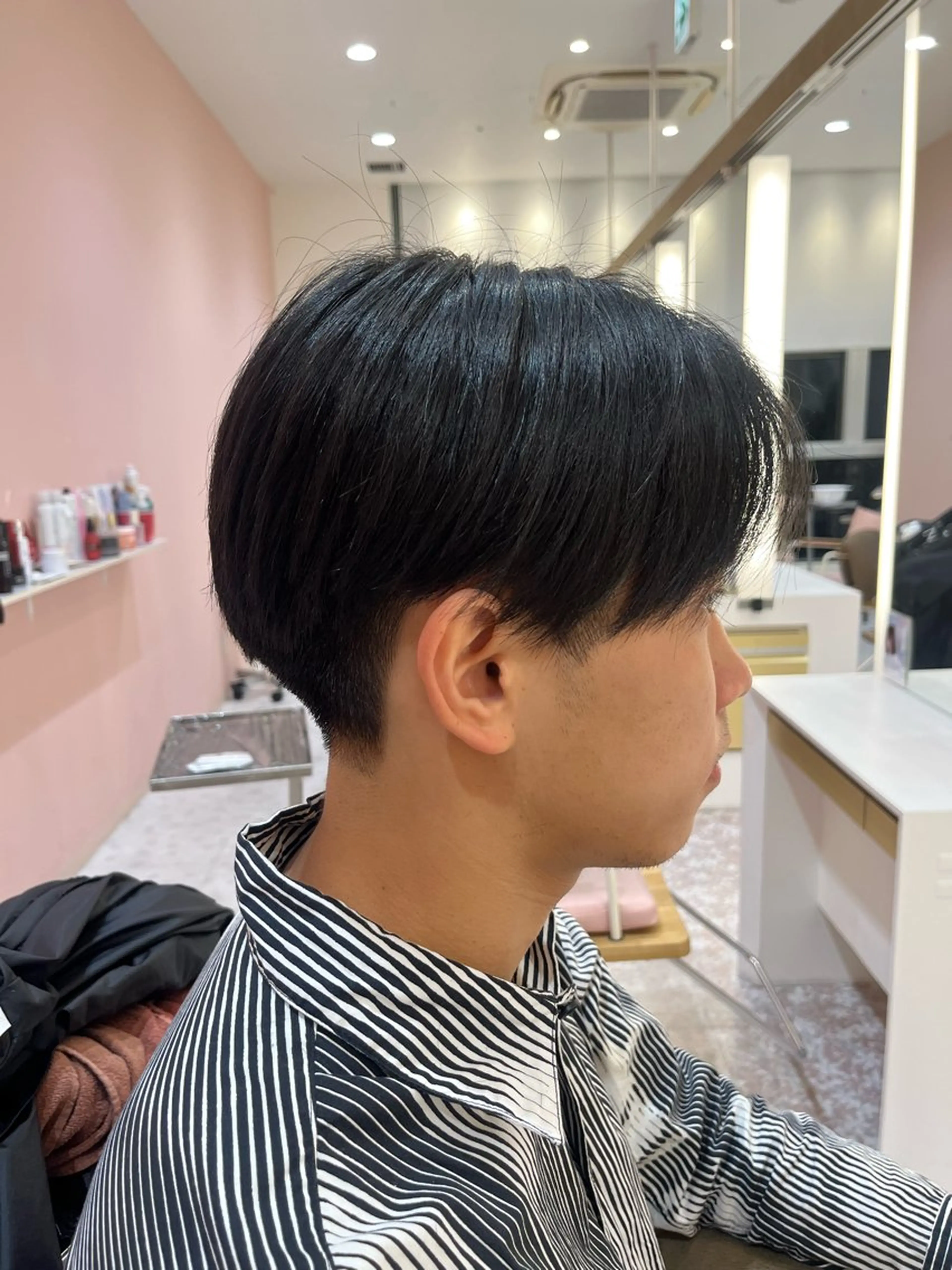 ショート メンズ マッシュ 韓国ヘア／カラー ／女性モデル募集中のヘアスタイル