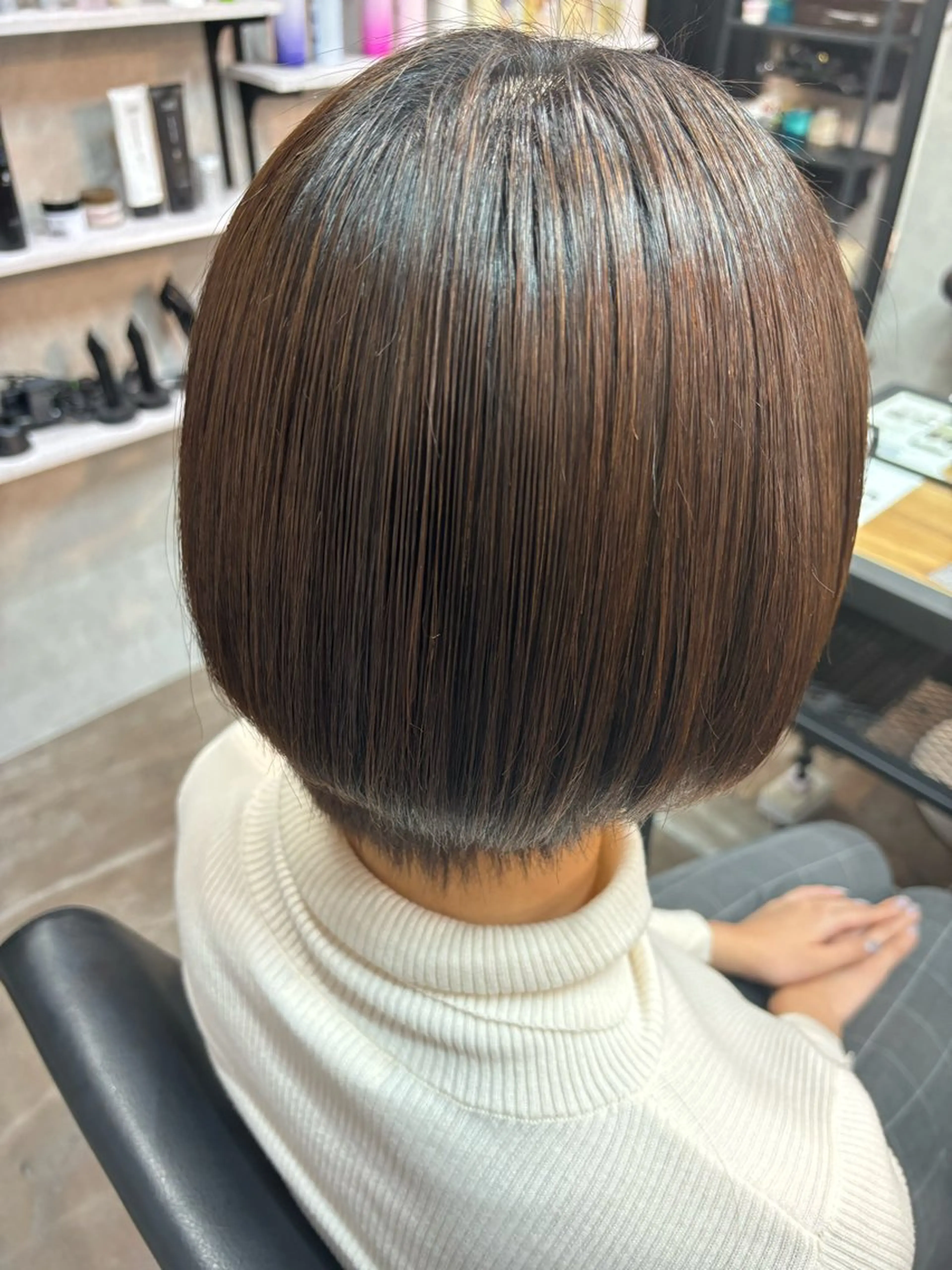 ショート 縮毛矯正 トリートメント ar clip表参道所属・💜髪質改善/ 艶カラー/ミナ🩷のヘアスタイル