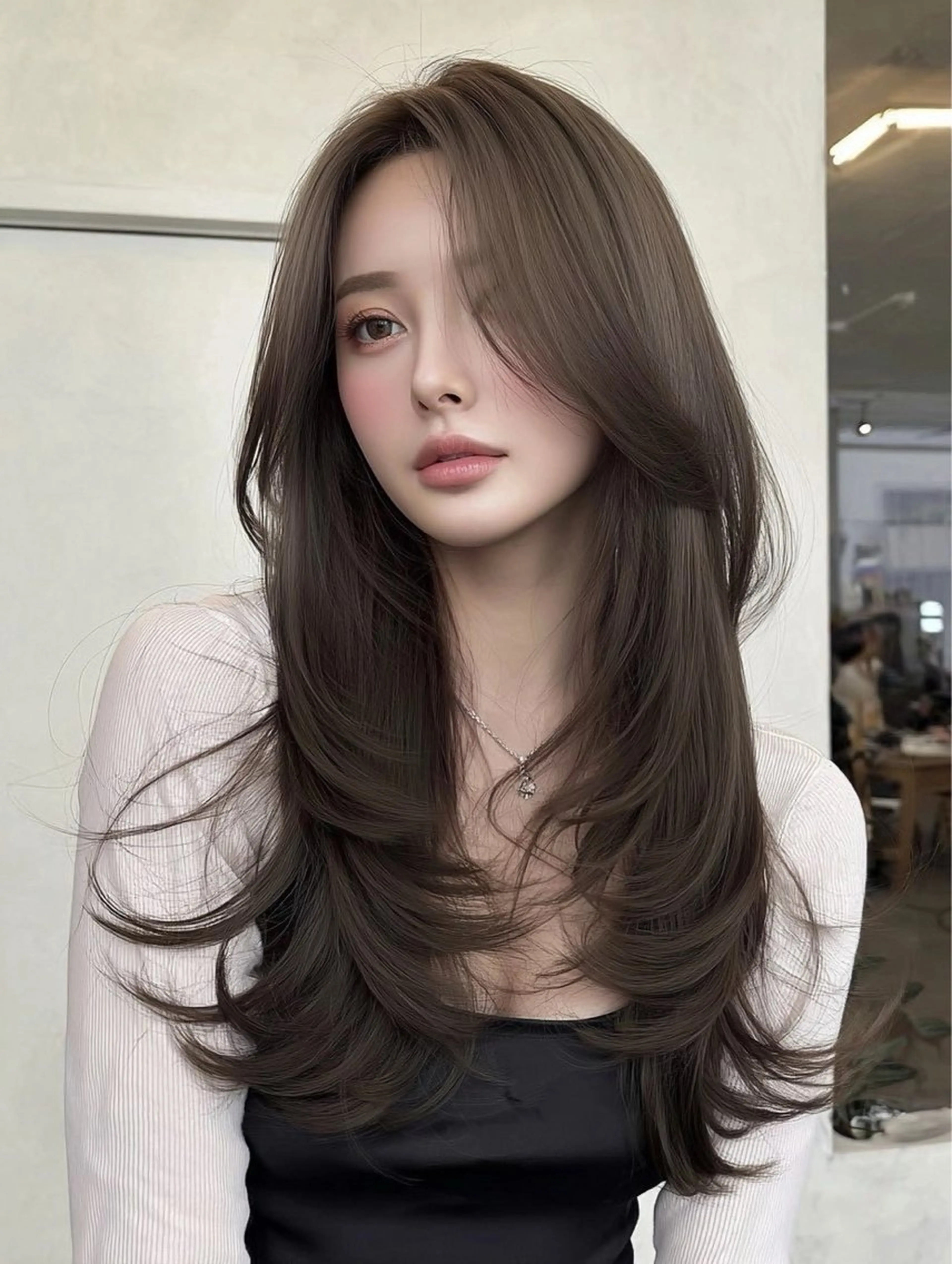 ロング カラー ベージュカラー ブリーチ 透明感カラー ダブルカラー グレージュ カット ヘアカラー 圧倒的カラー技術 /reitのヘアスタイル