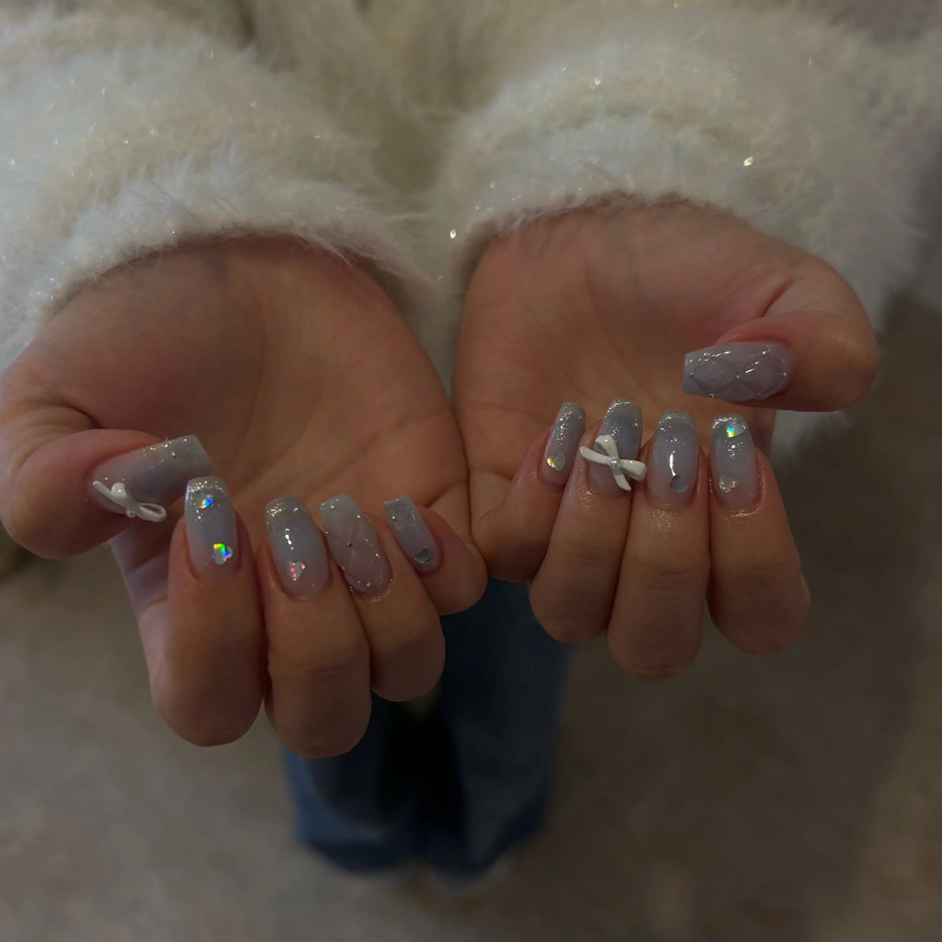 ネイル チークネイル ハンドネイル Mu'ryu HARUKAのネイルデザイン