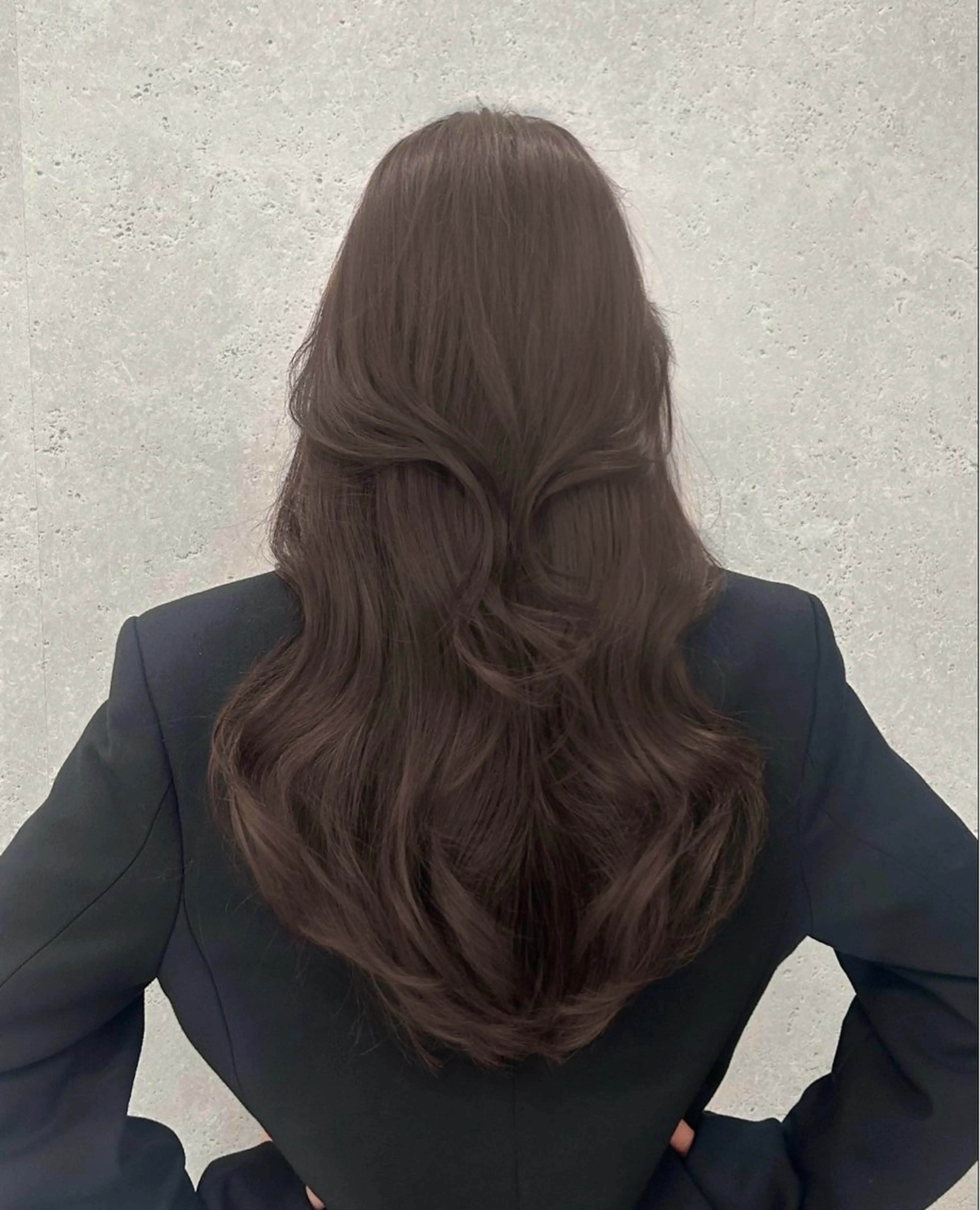 ロング カラー カット ヘアカラー トリートメント ブリーチなしカラー/ レイヤー🎀天神のヘアスタイル