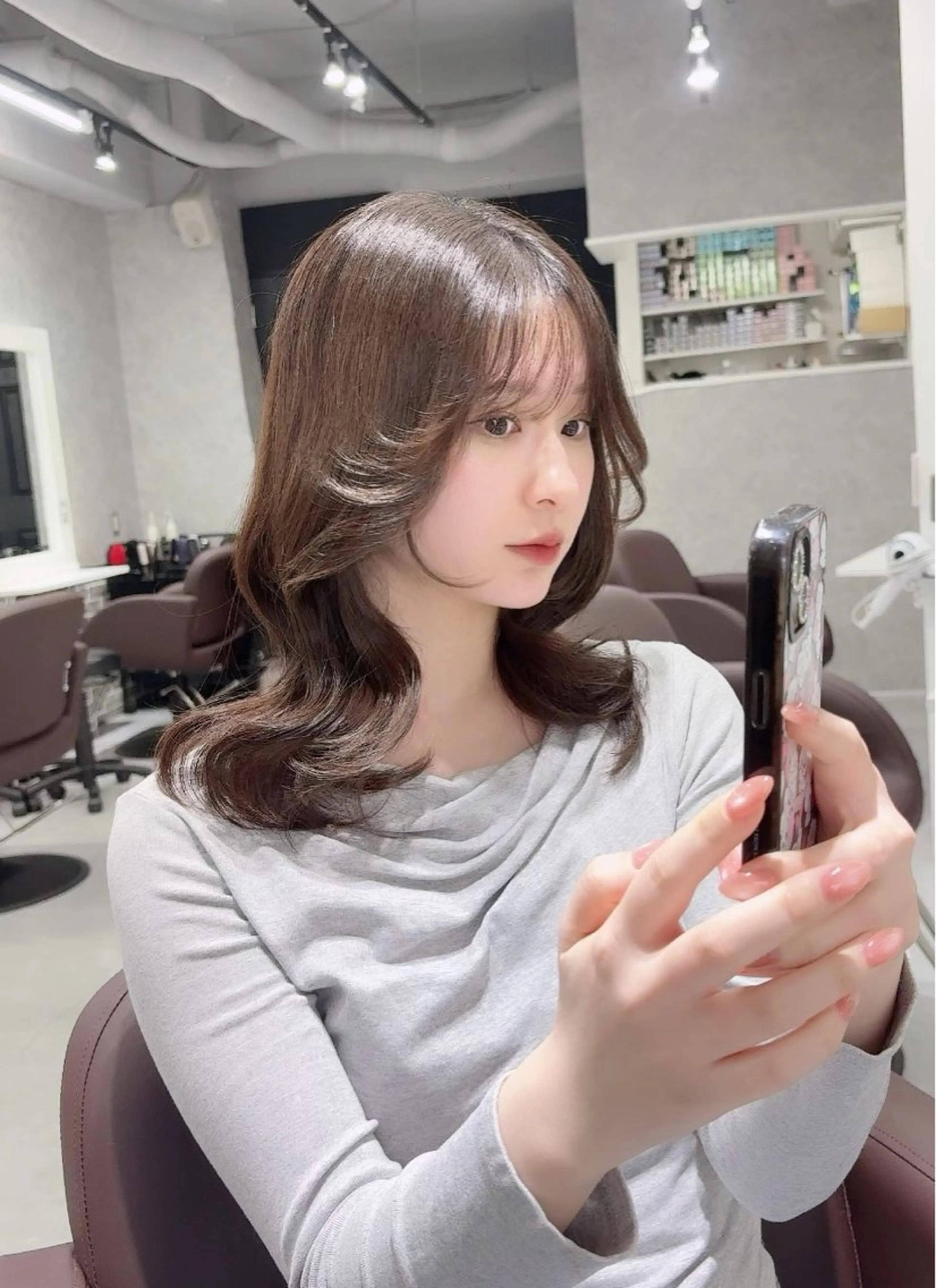 ミディアム トリートメント トリートメント ヘッドスパ Aura 髪質改善＆韓国レイヤー所属・あい❤︎ /髪質改善/韓国巻きのヘアスタイル