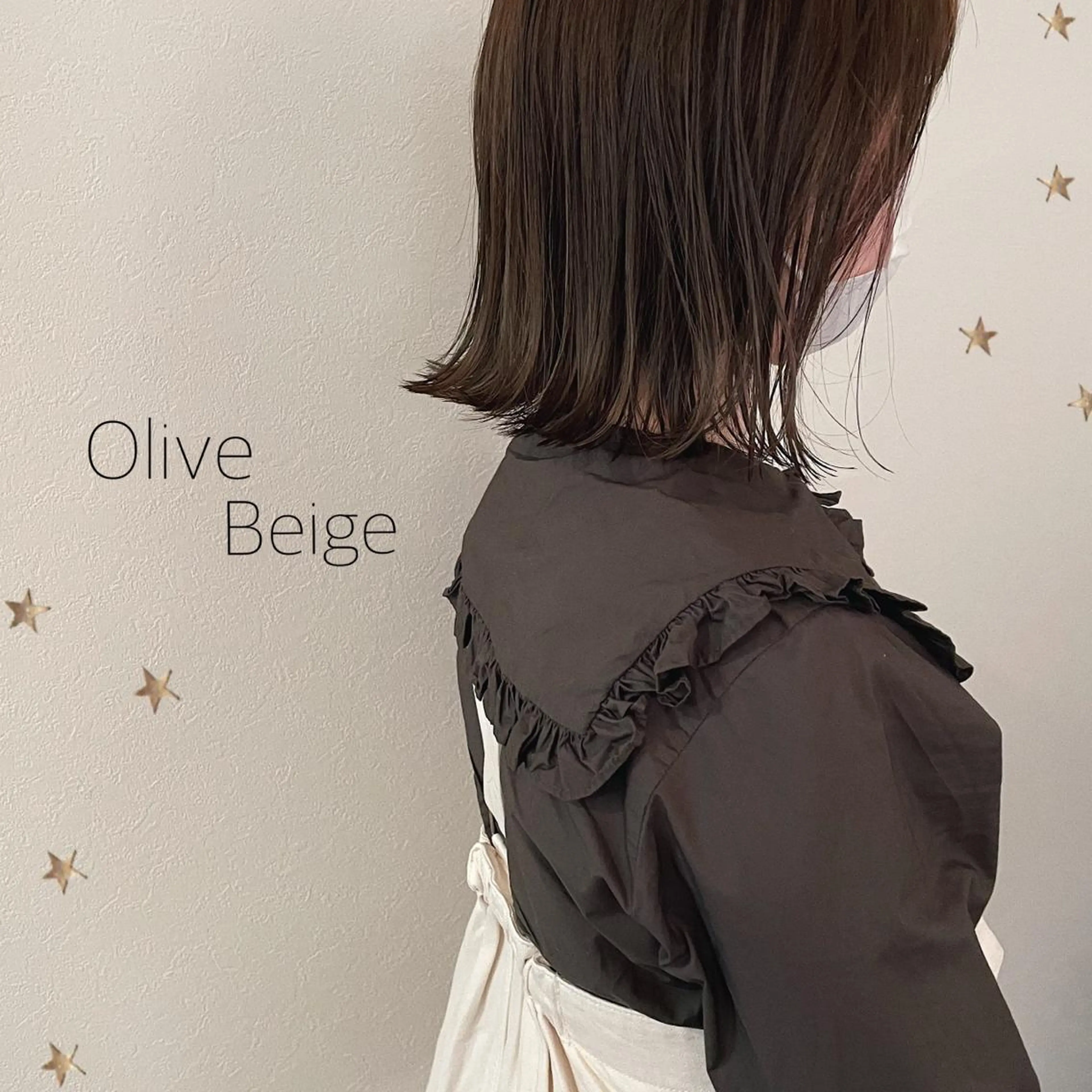 ミディアム カラー カット ヘアカラー 市川 千夏のヘアスタイル