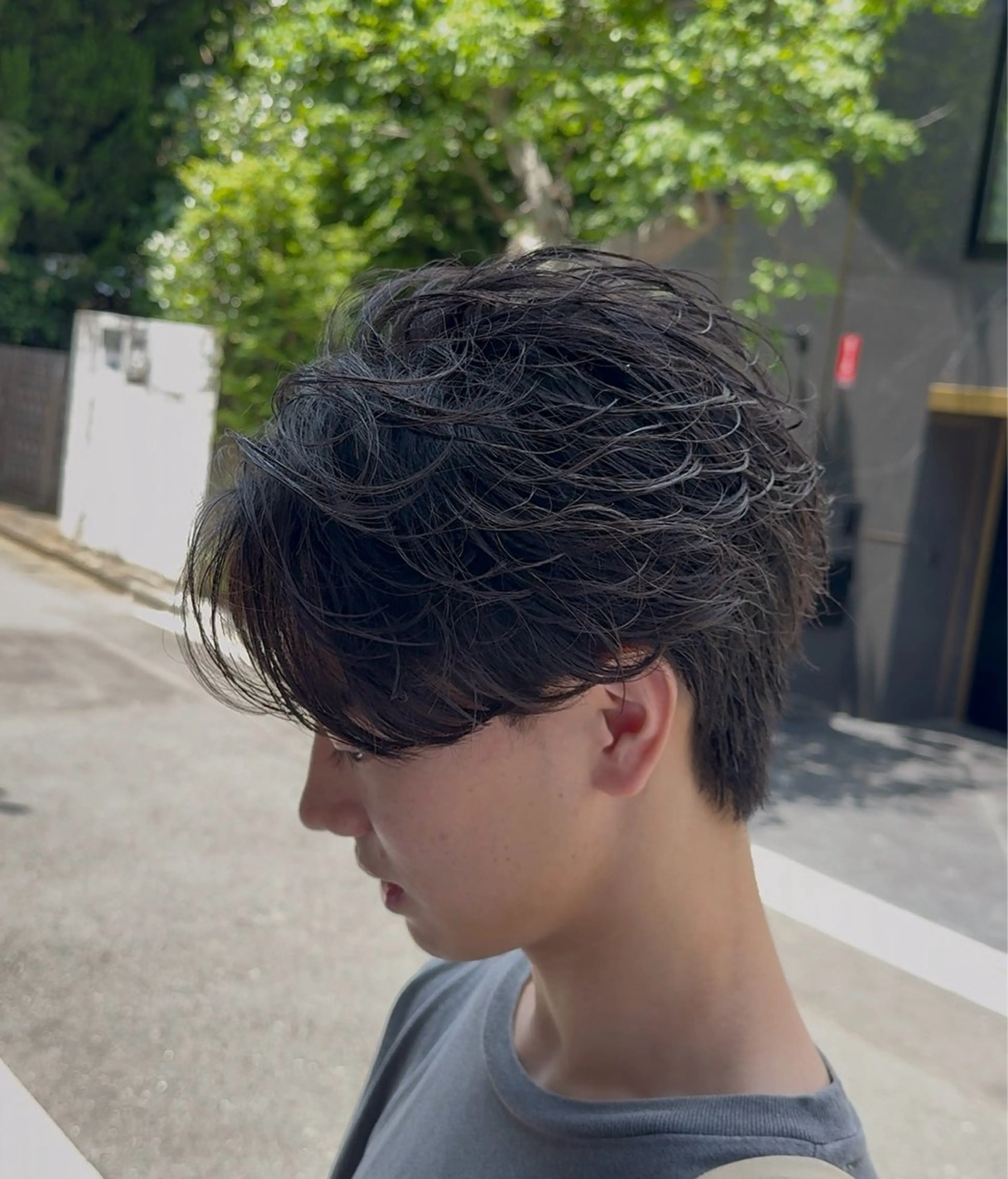 ショート カラー パーマ メンズ fifth 菅崎愛斗のヘアスタイル