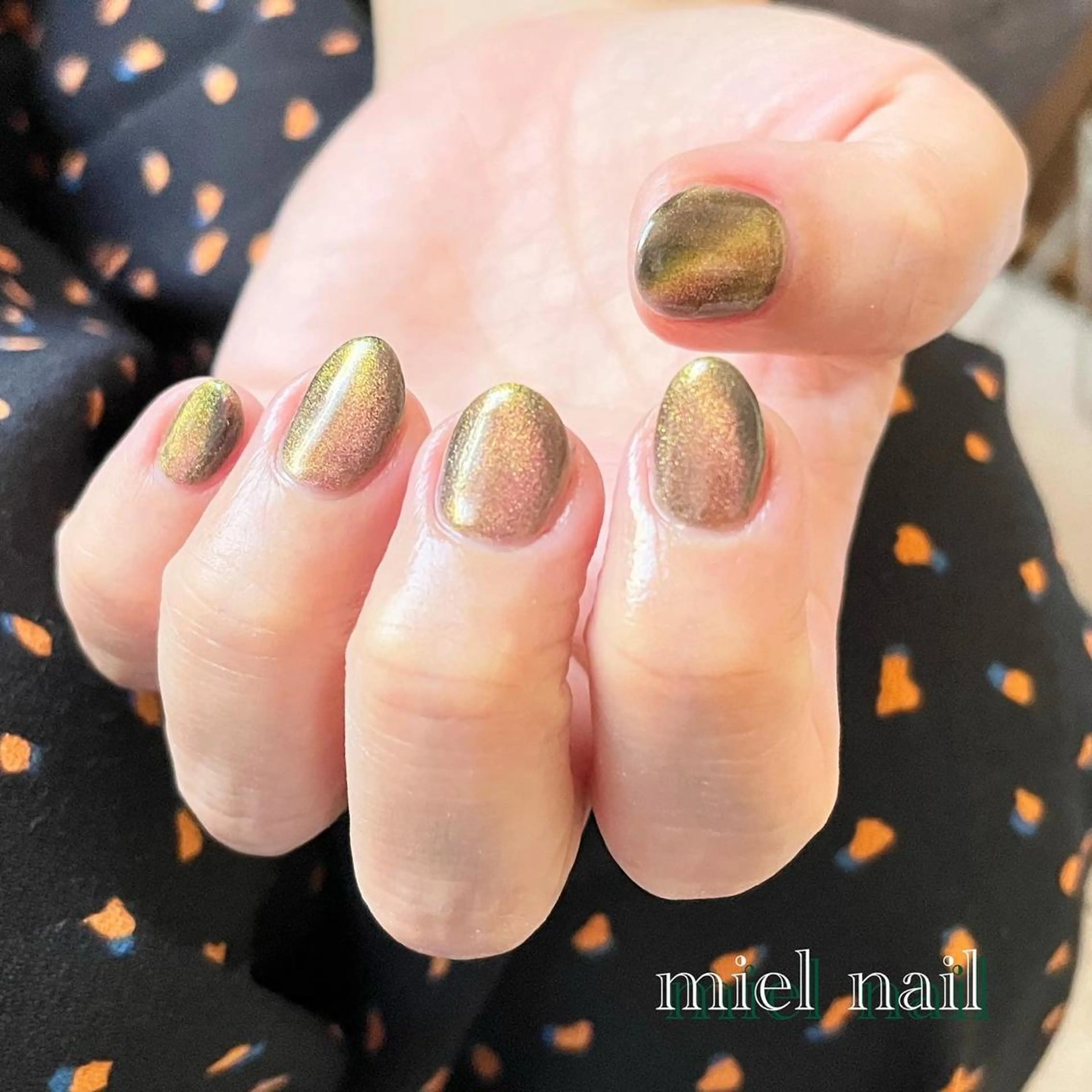 ネイル マグネットネイル ハンドネイル miel nailのネイルデザイン