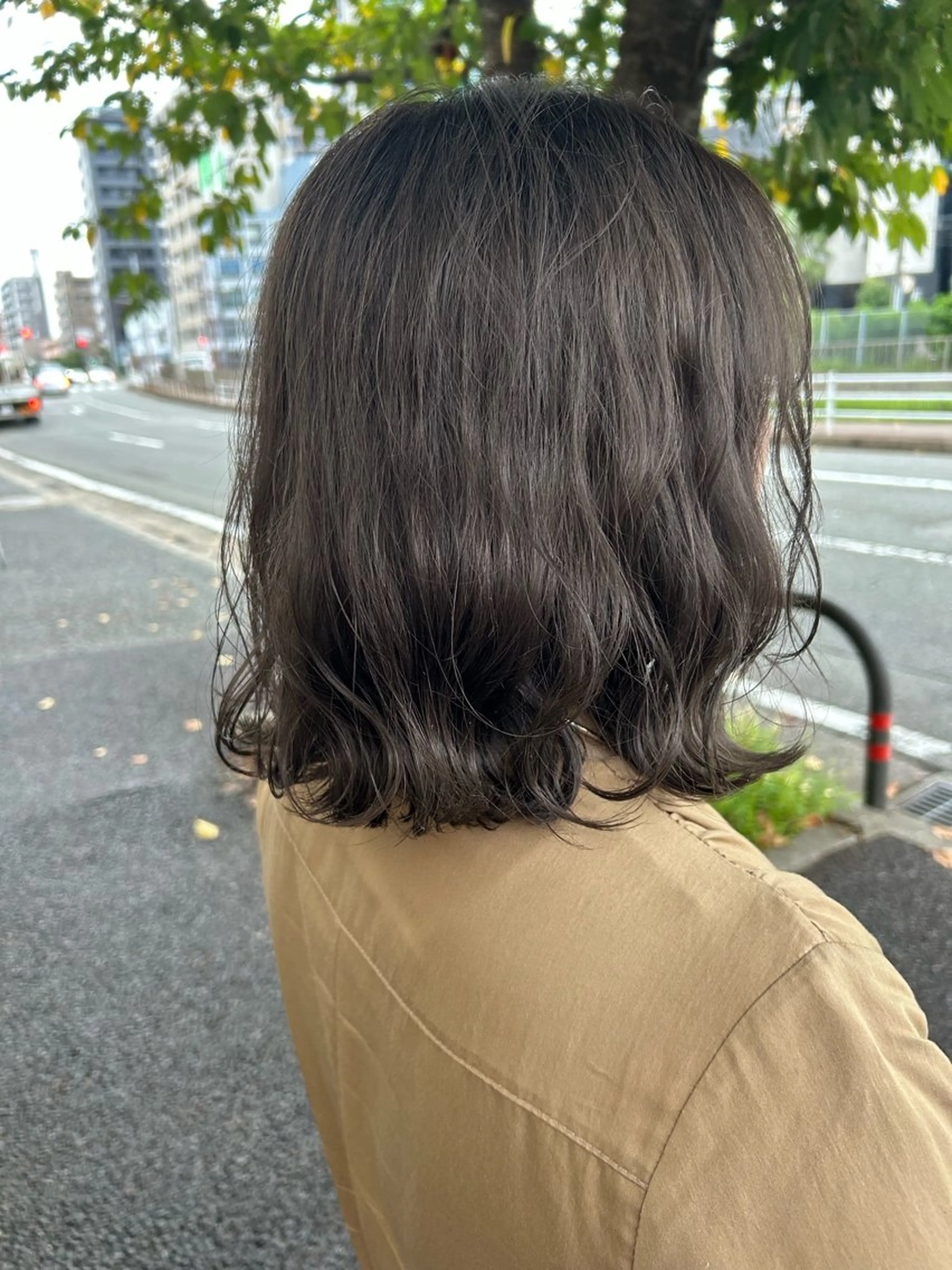 ミディアム カラー 井手 素子のヘアスタイル
