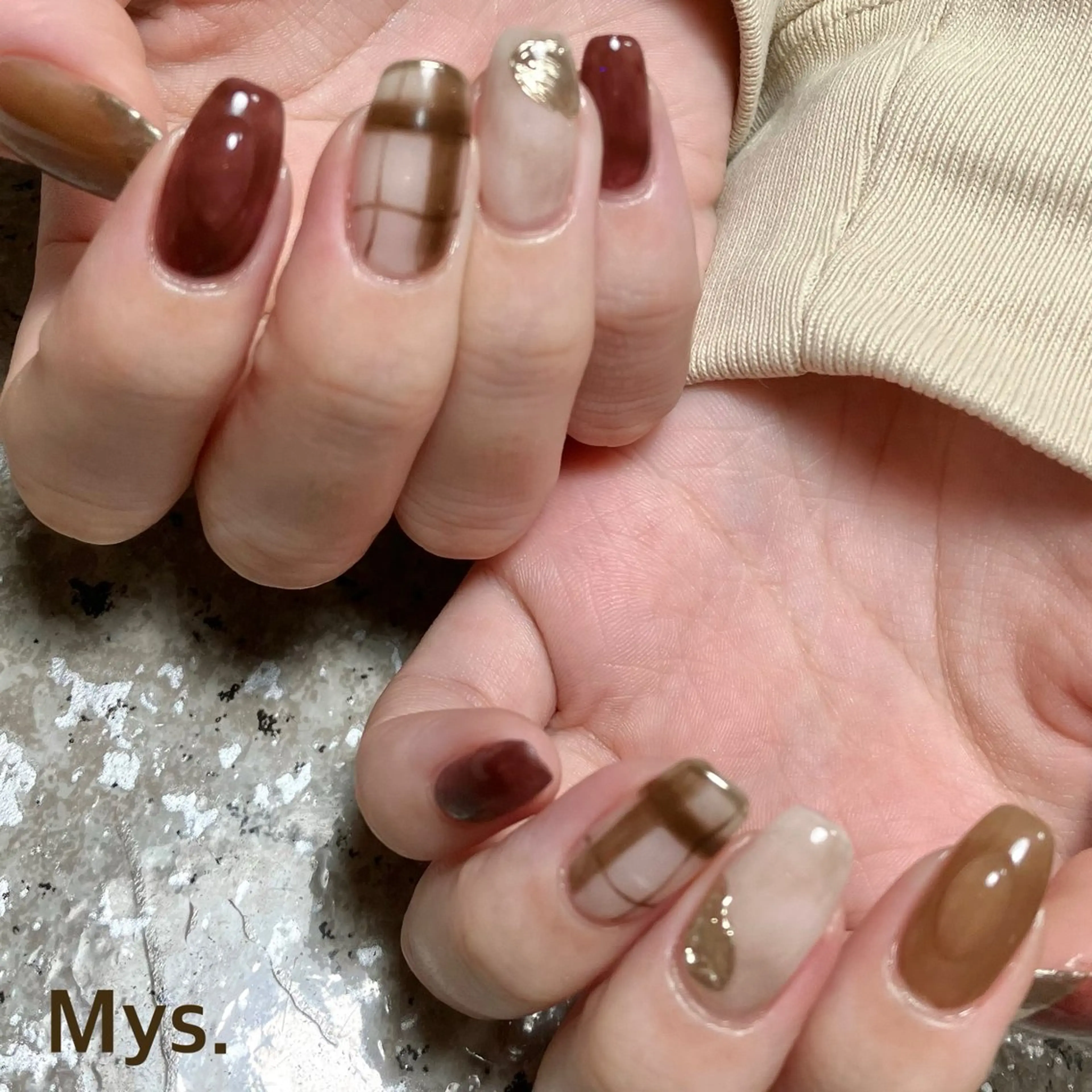ネイル ハンドネイル Mys. 三上紗紀のネイルデザイン