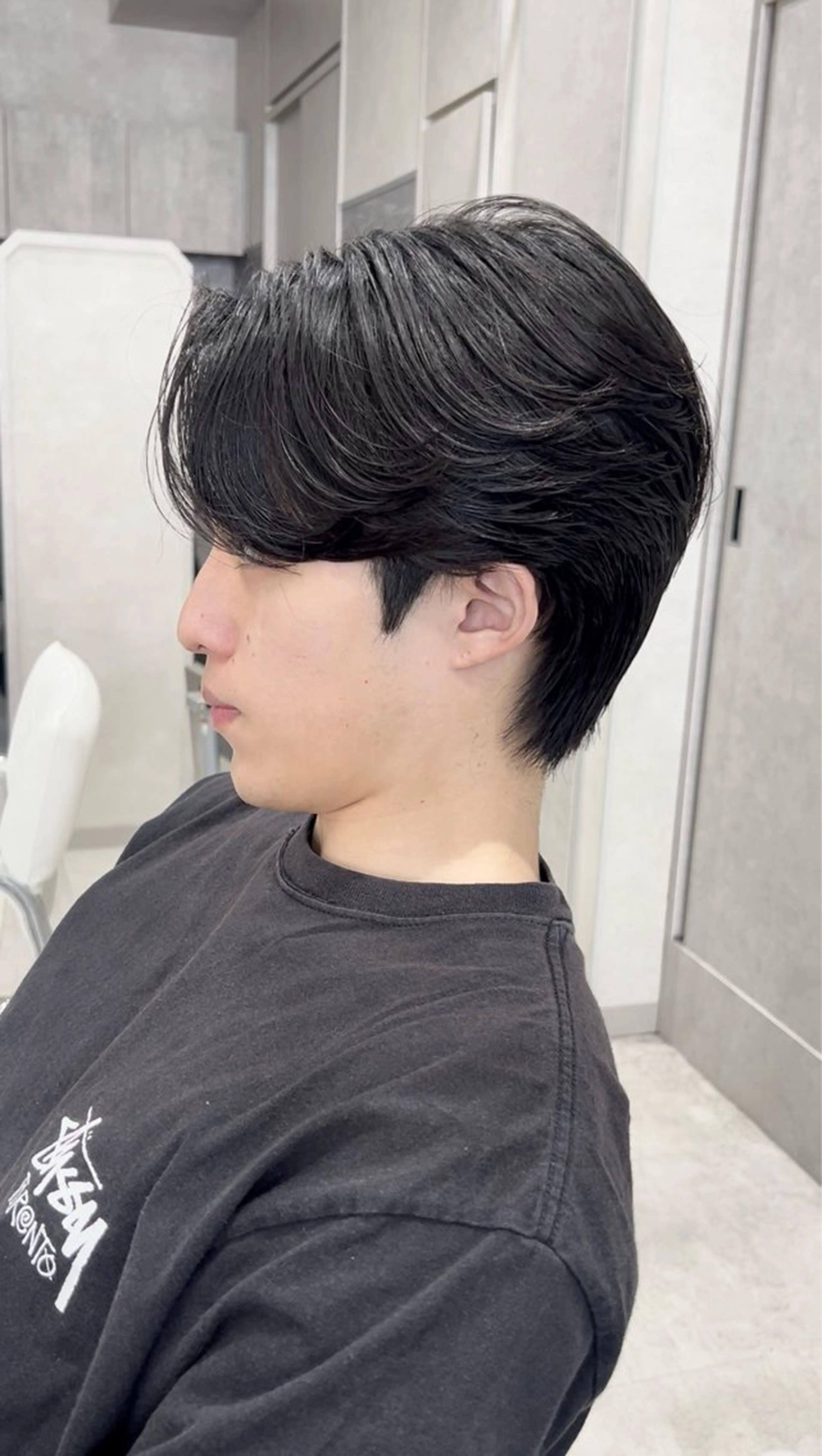 メンズ カット 縮毛矯正 毛流れ/メンズパーマ kanata/溝の口のヘアスタイル