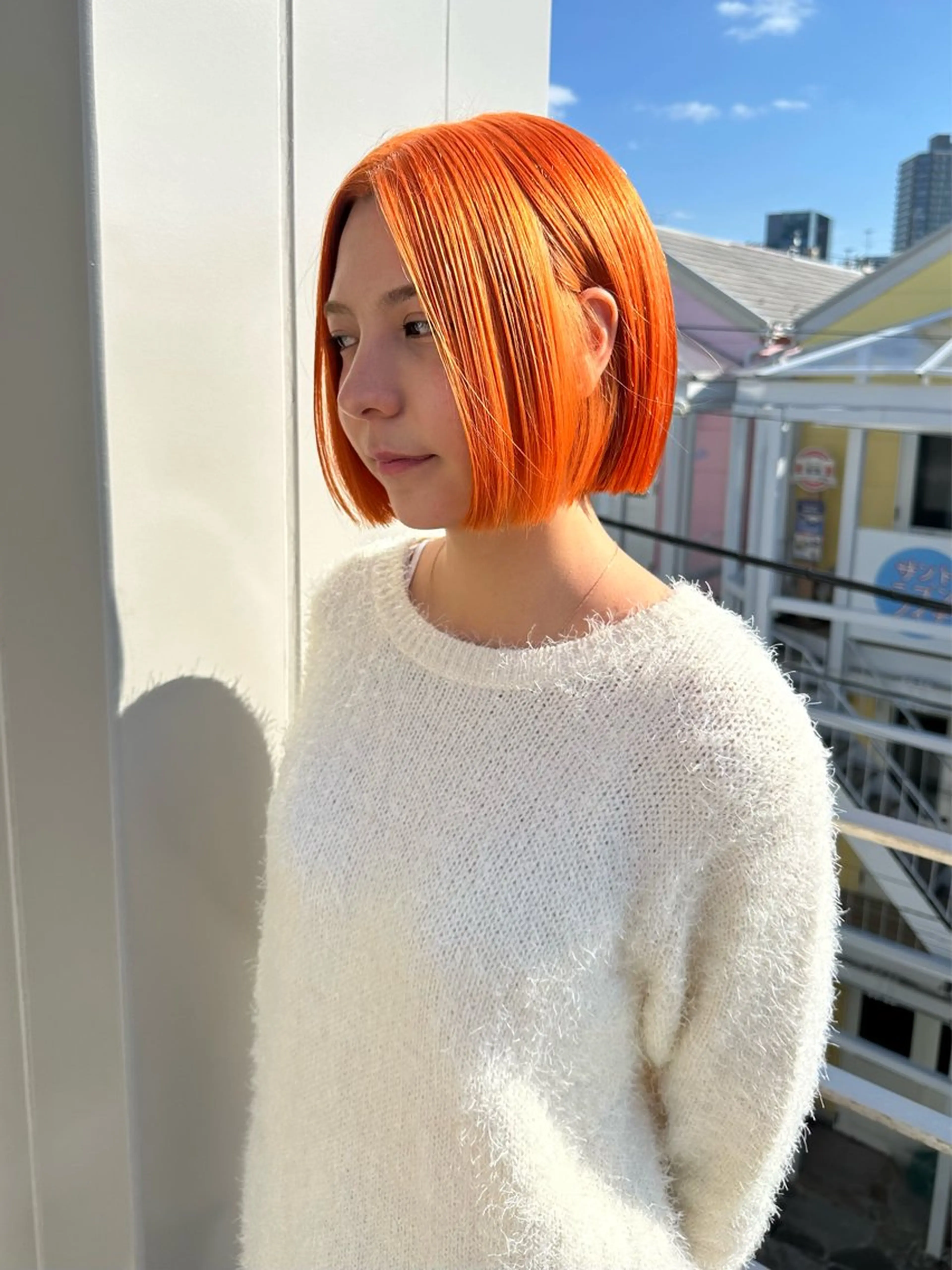 ミディアム カラー ヘアカラー HANAME 原宿美容室のヘアスタイル