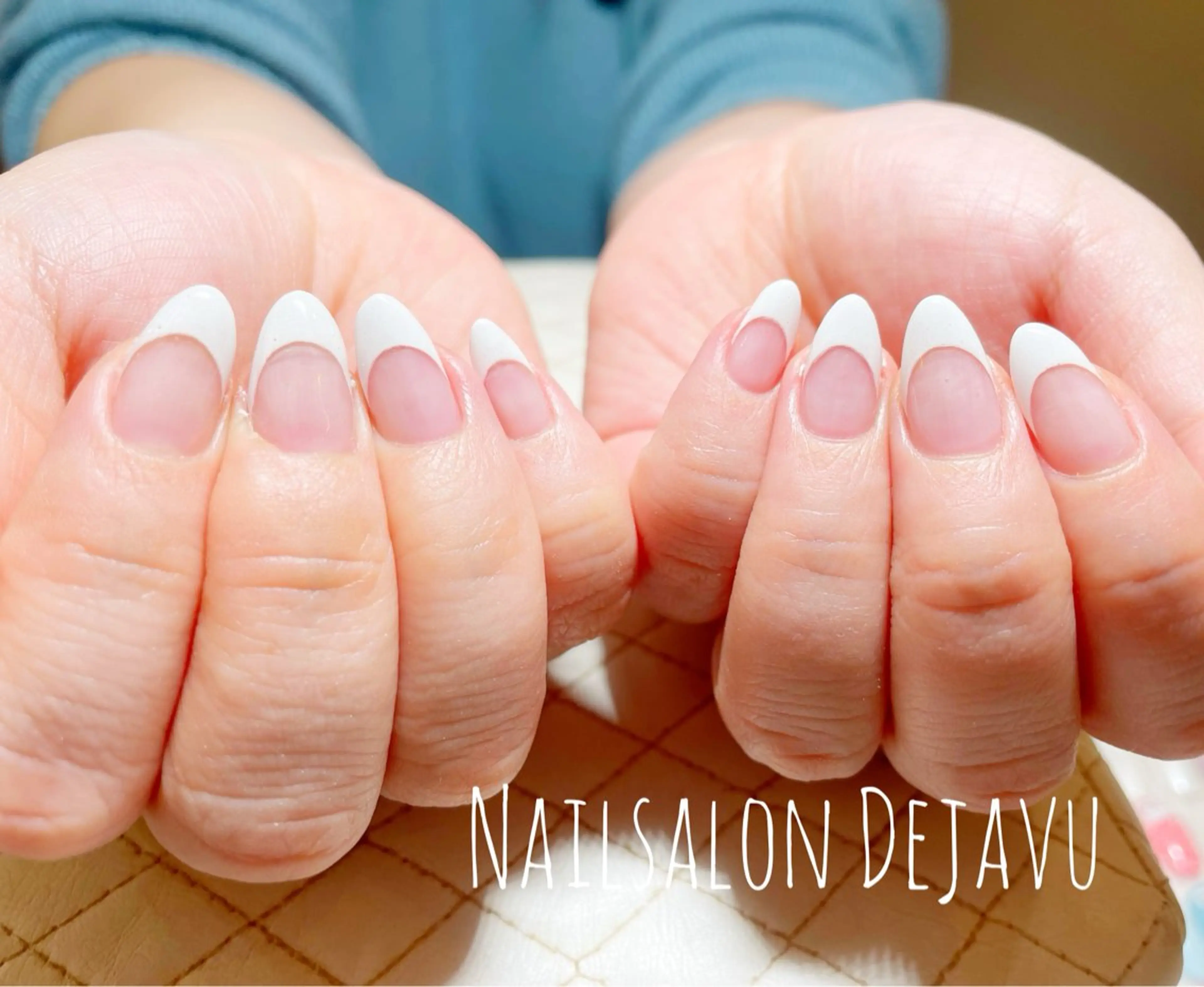 ネイル フレンチネイル ハンドネイル Nail salon Dejavu 🌿のネイルデザイン