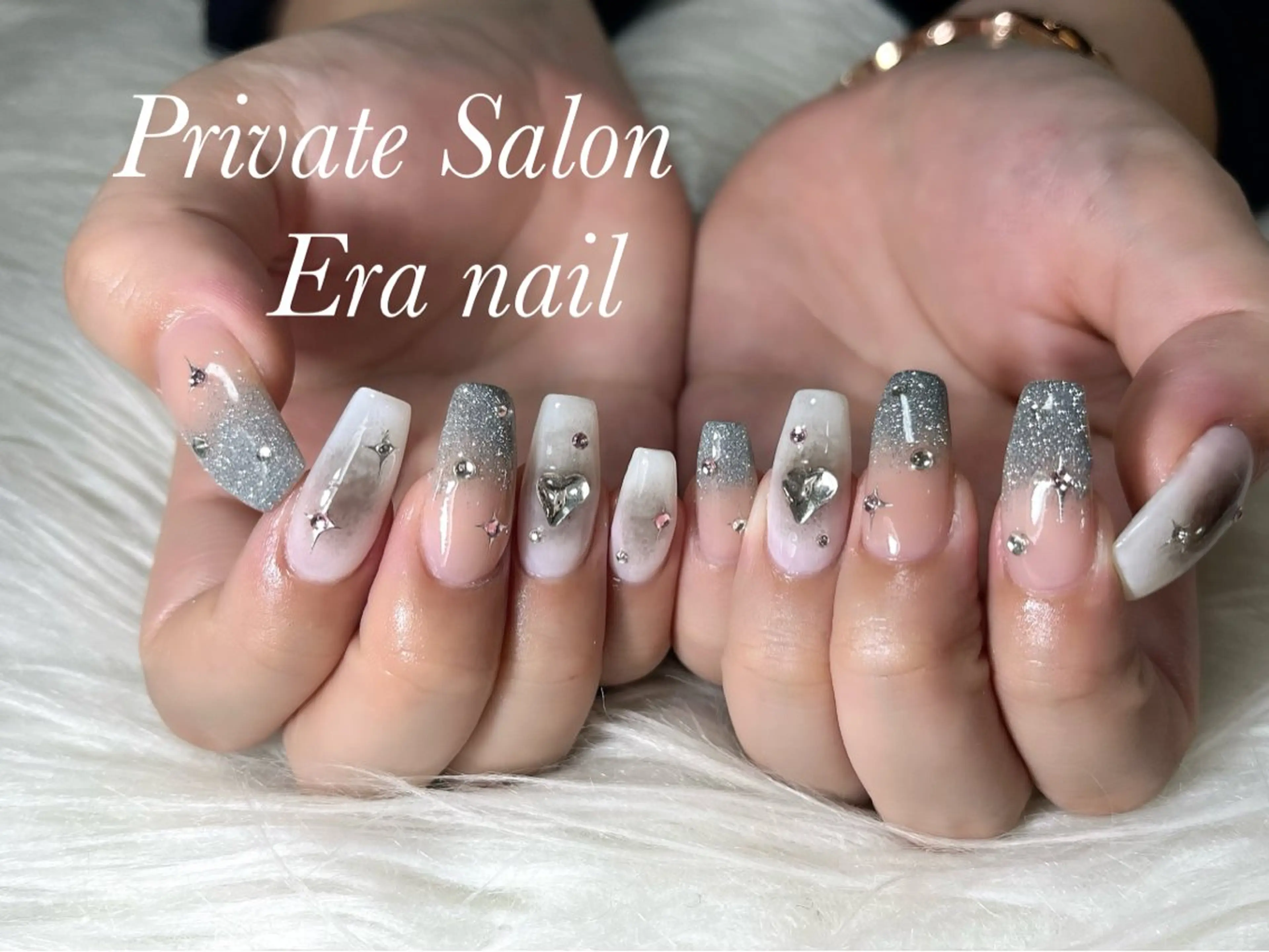 ネイル チークネイル フラッシュネイル グラデーション Era nailのネイルデザイン