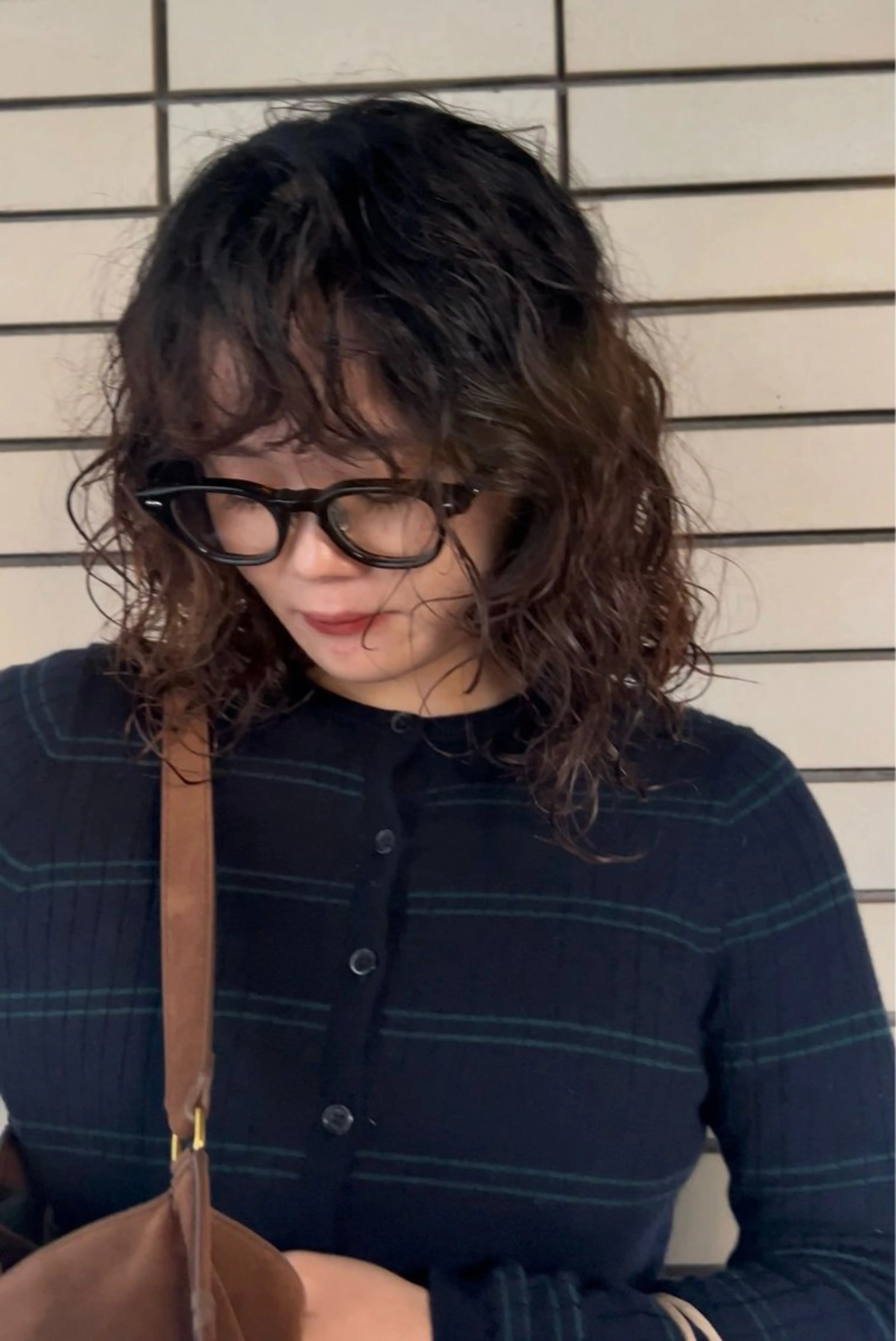 ミディアム パーマ デザインカット/ パーマ/nanaのヘアスタイル