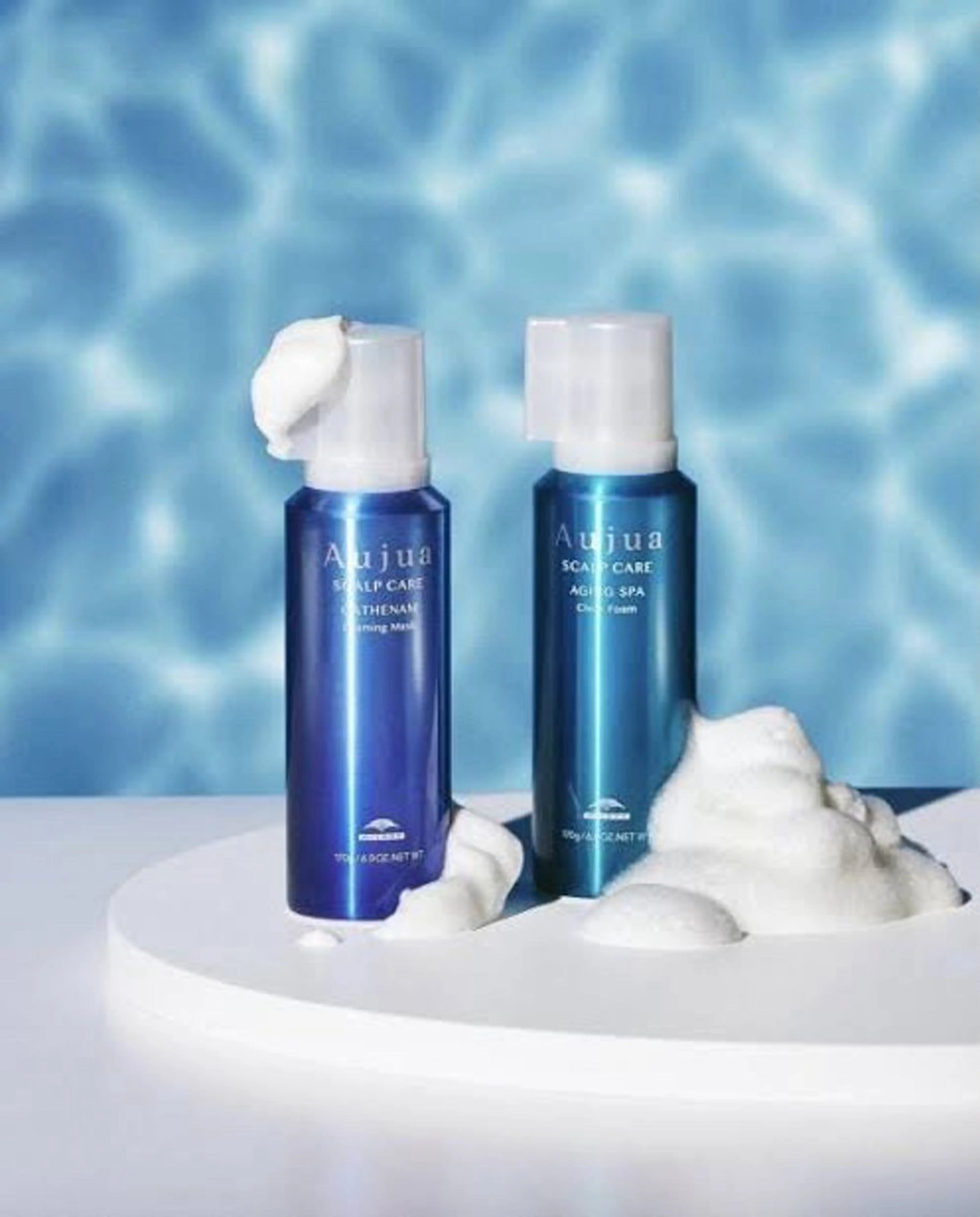 【🫧‎🤍Aujua炭酸シャンプー🫧‎🤍】 スッキリ炭酸シャンプーで健康な頭皮に⚡️リラックス10分スパ付き😌‪の写真