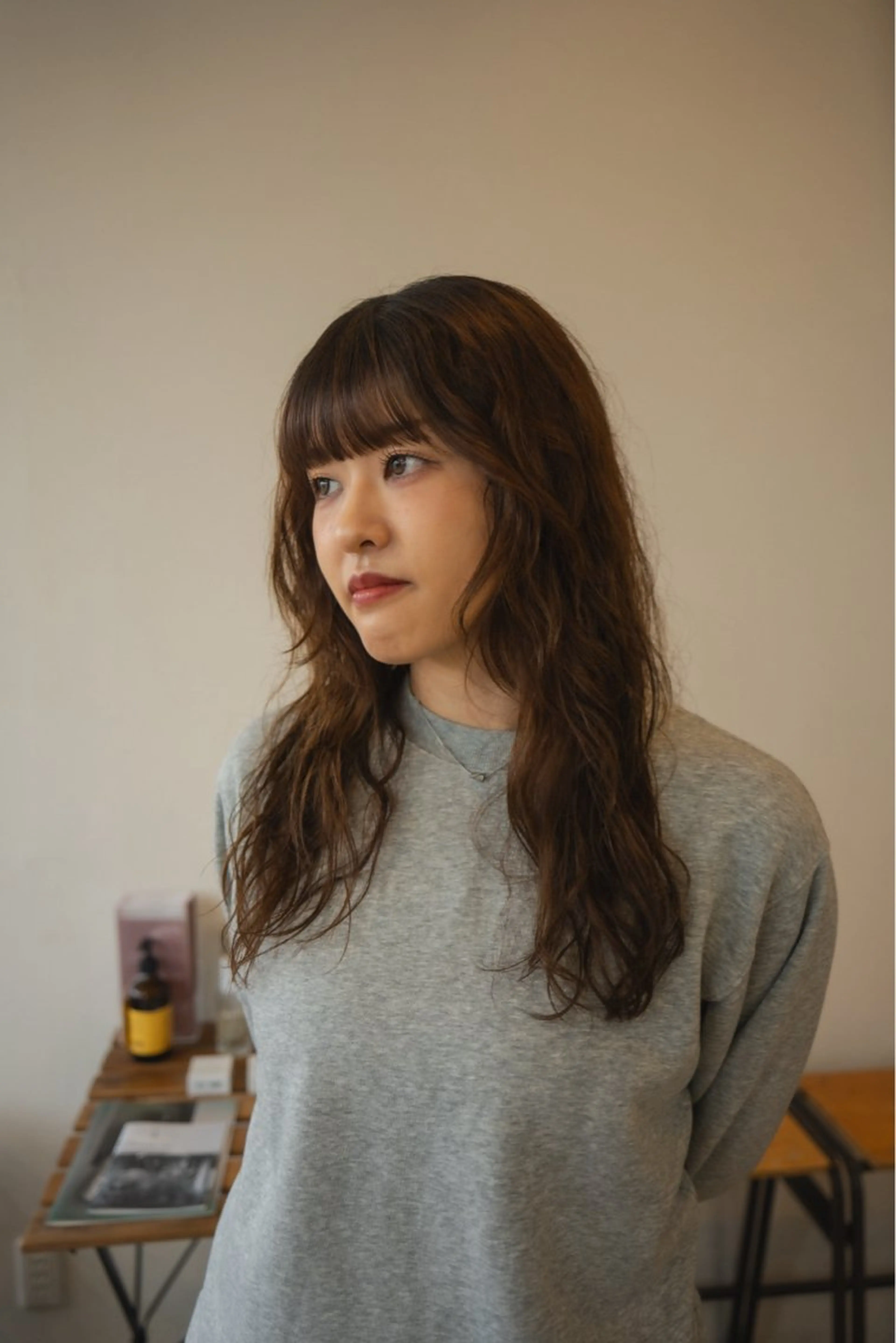 セミロング パーマ セミロングパーマ デジタルパーマ plus HAIR いずみのヘアスタイル