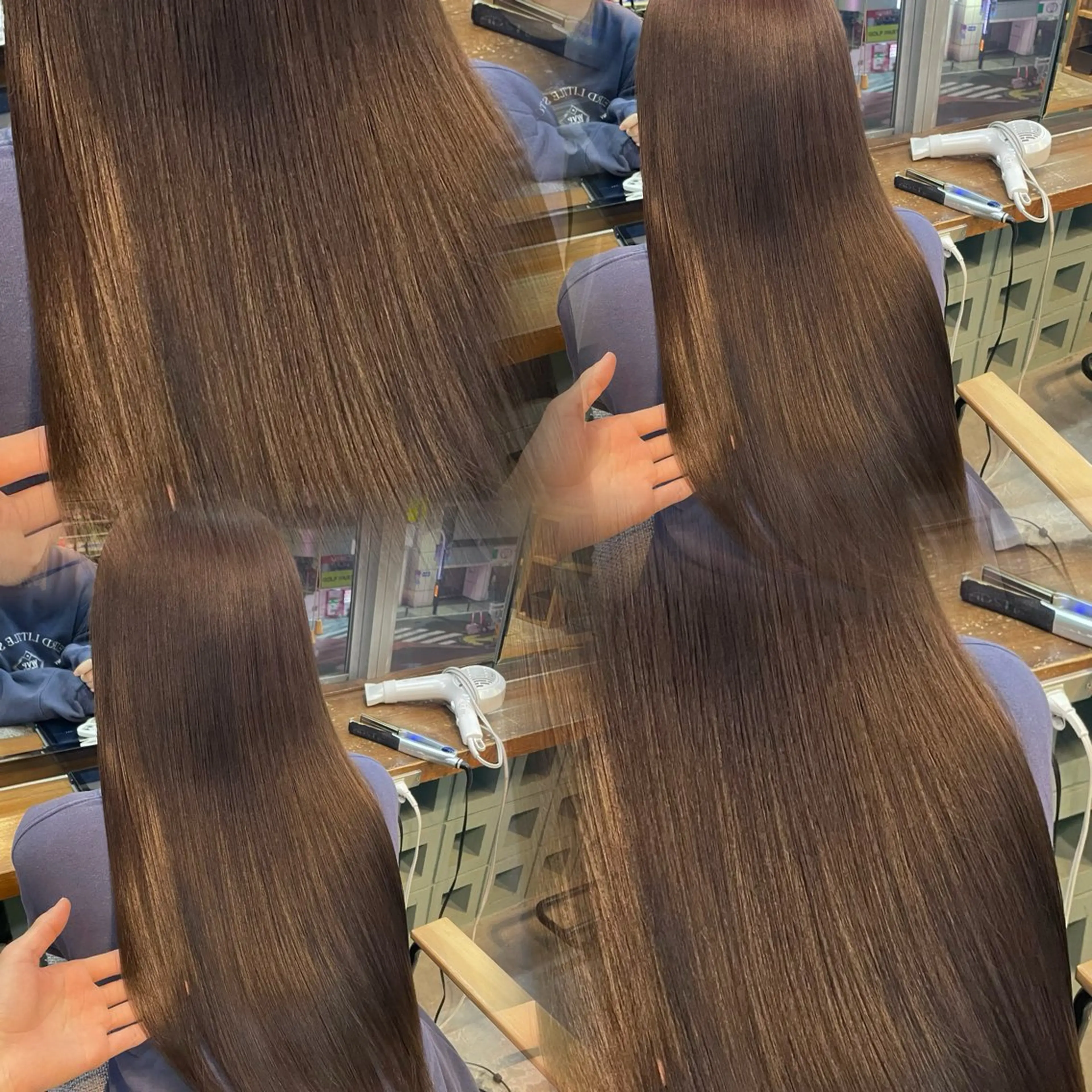 カラー ブリーチなしカラー/ 髪質改善/田中優のヘアスタイル