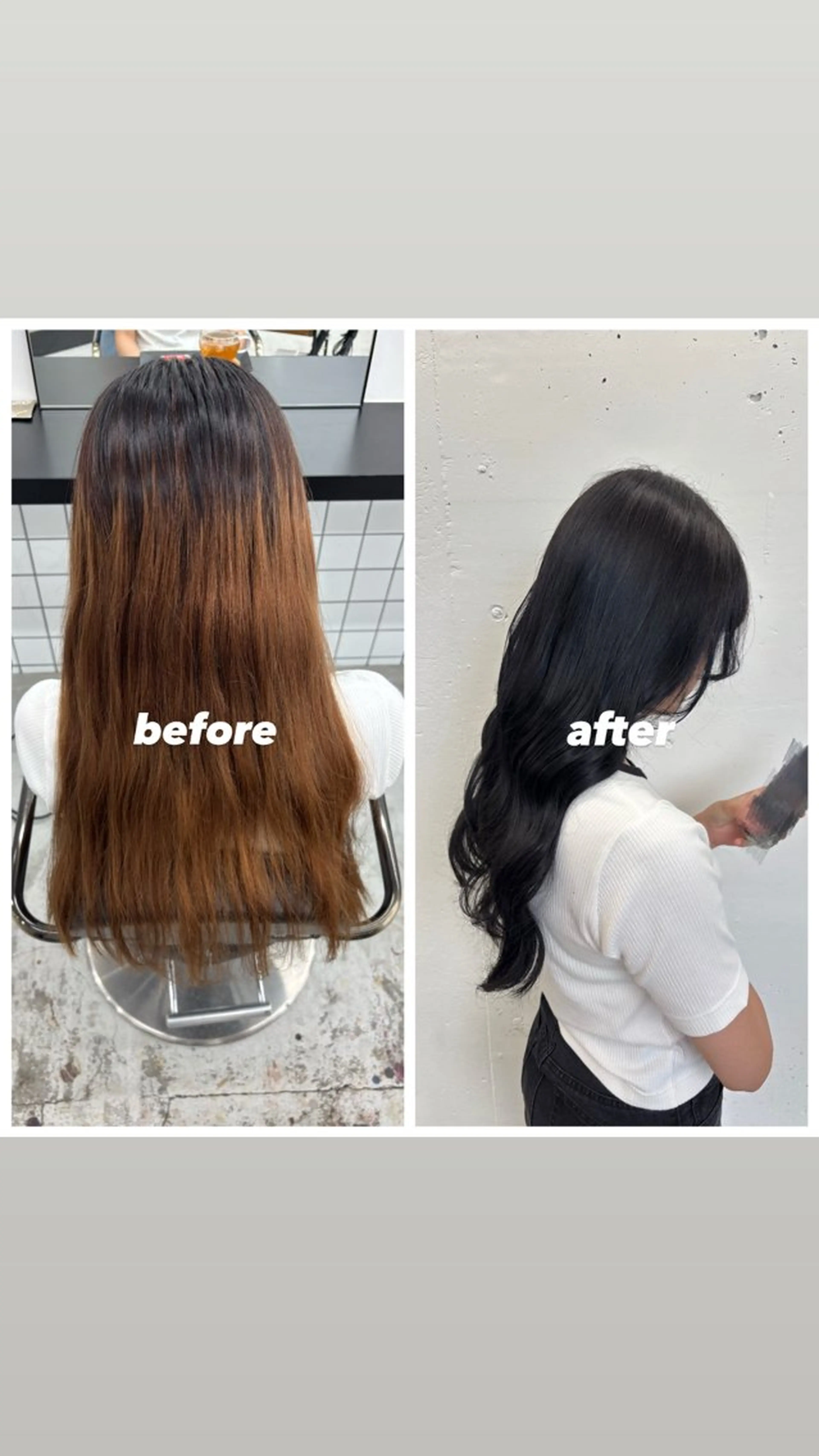 ロング カラー 黒髪 ブルーカラー ブルーブラック 透明感カラー 🌼あいり🌼 JILLSTUDIOのヘアスタイル