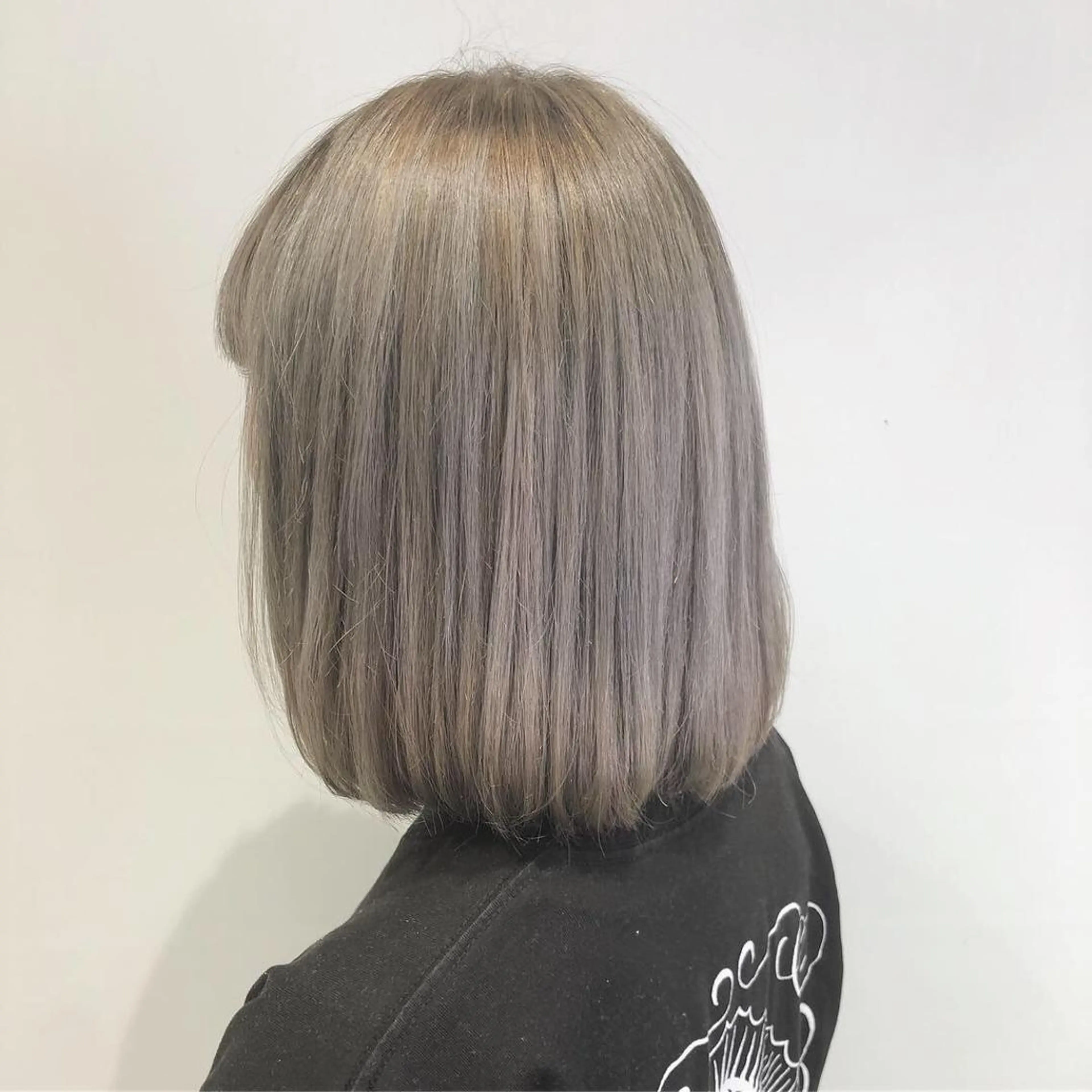 ミディアム カラー ヘアアレンジ アッシュ アッシュグレー アッシュグレージュ グレージュ メンズパーマ特化/ メッシュ/薫/店長のヘアスタイル