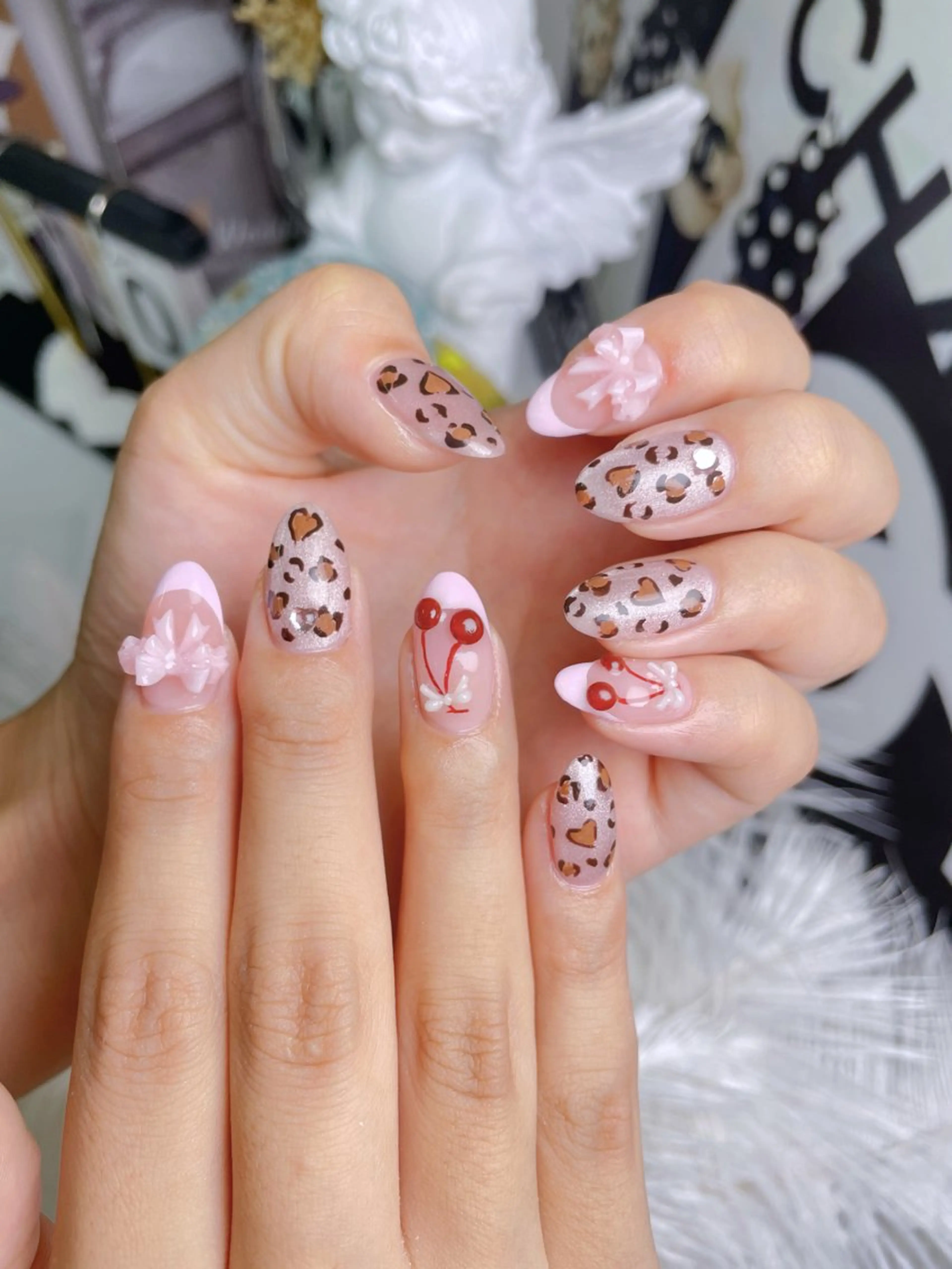 ネイル ハート 韓国ネイル 夏ネイル ワンホンネイル ハンドネイル Melody Nail所属・Melody  3D/スカルプ専門店のネイルデザイン