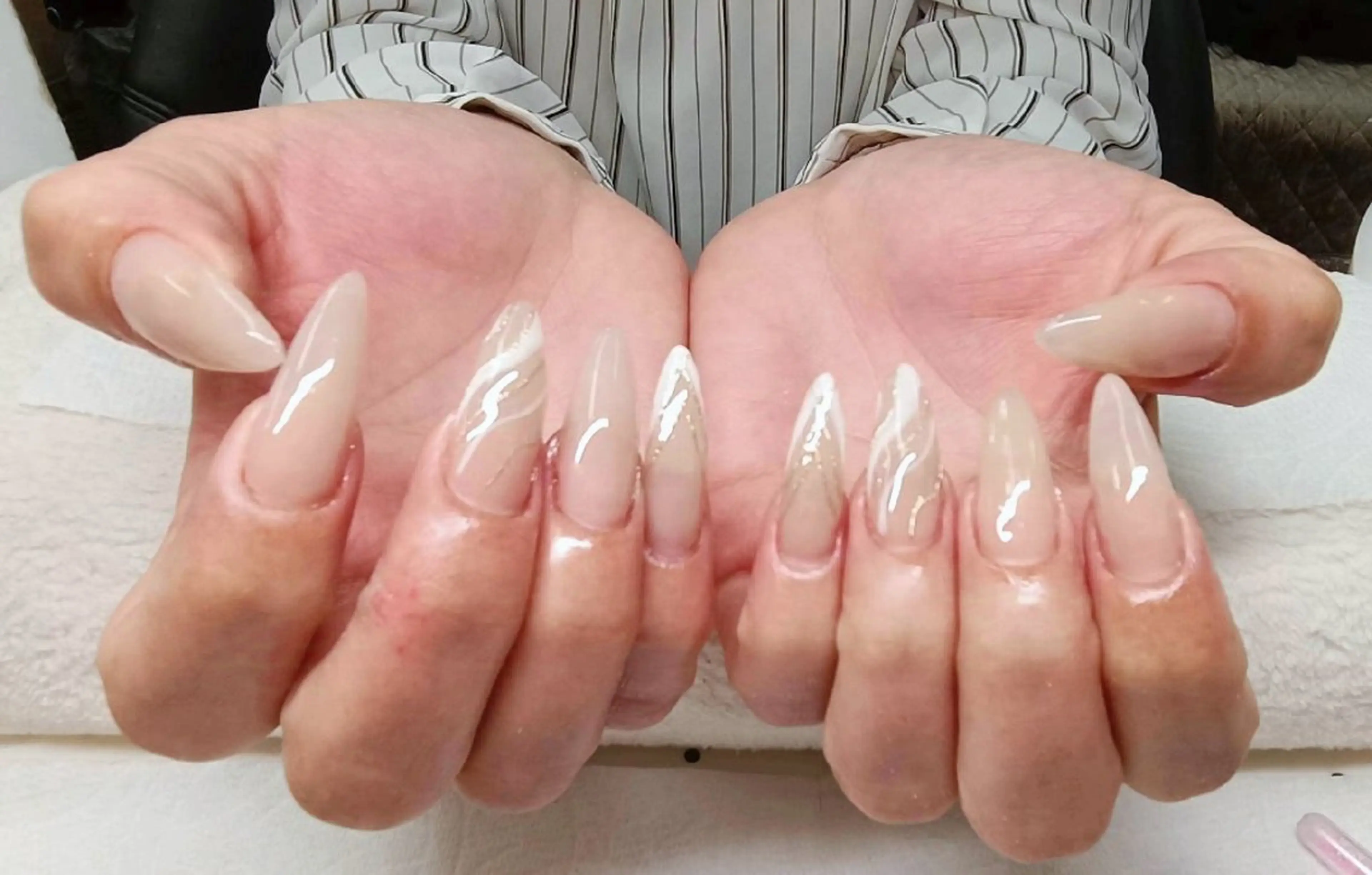 チップ長さだし10本+持ち込みシンプルデザインの写真