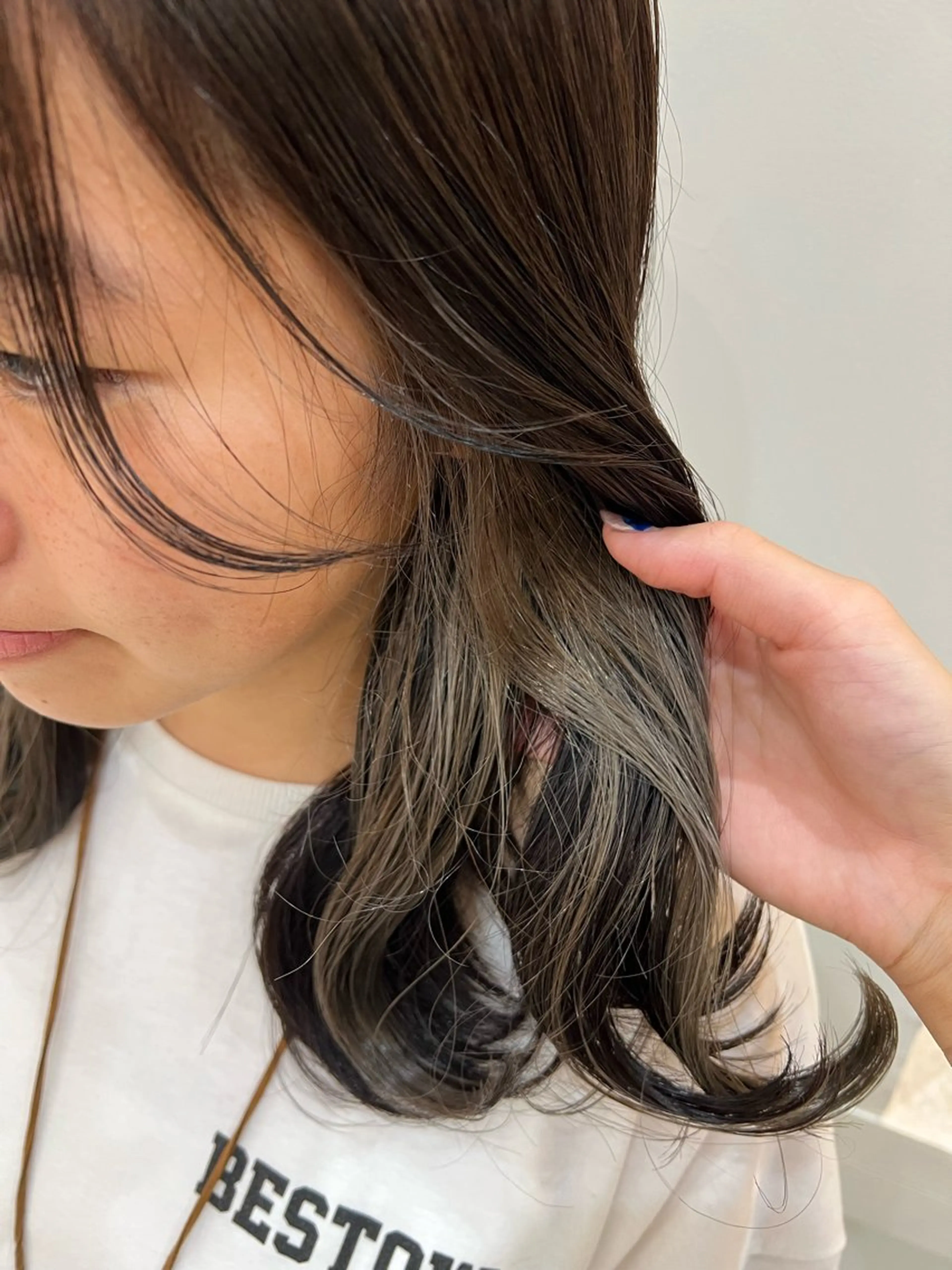 セミロング 愛花/久屋大通/ 切りっぱなしボブのヘアスタイル