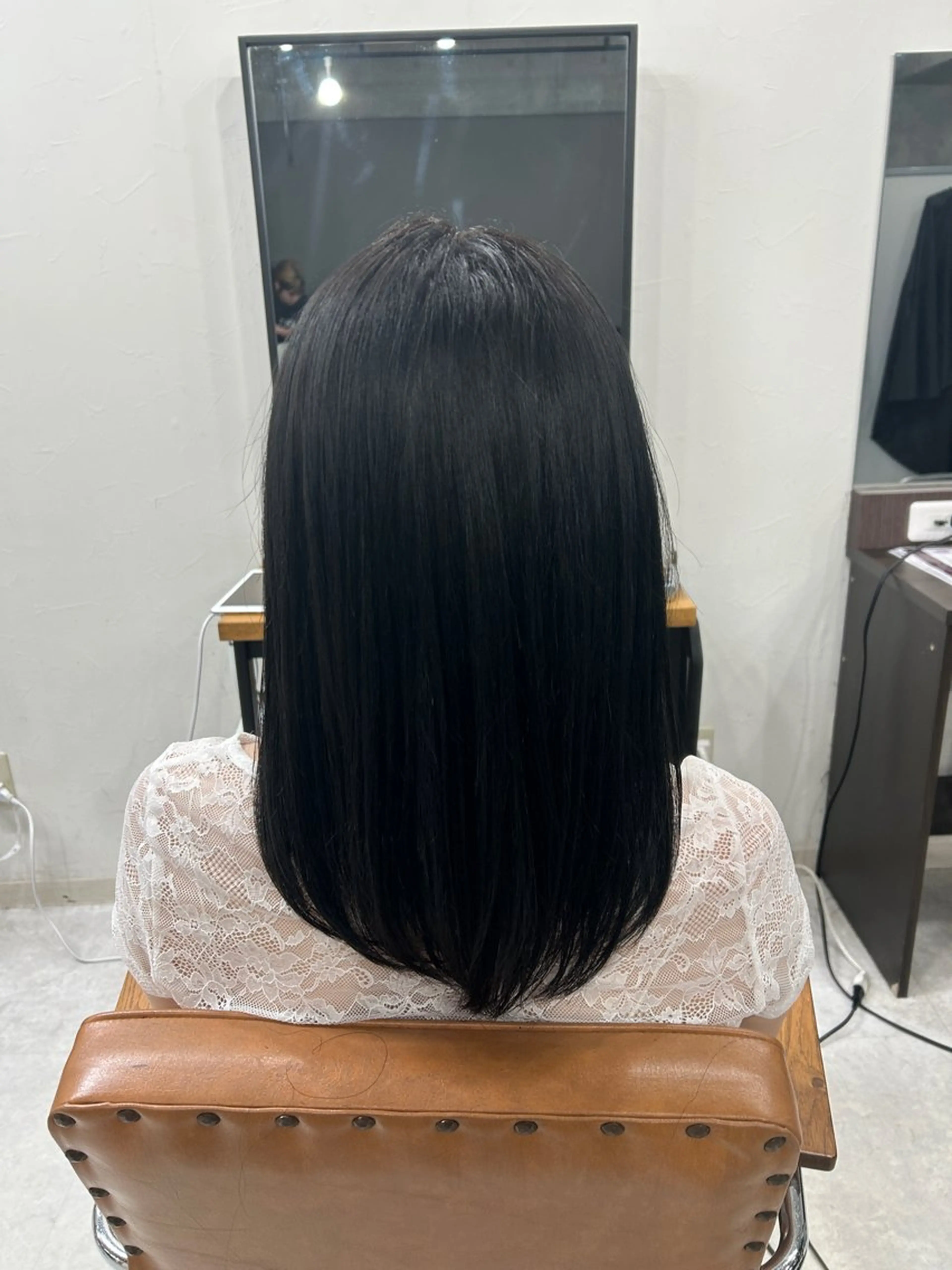 ロング カズキ🌼曲がる 縮毛矯正のヘアスタイル