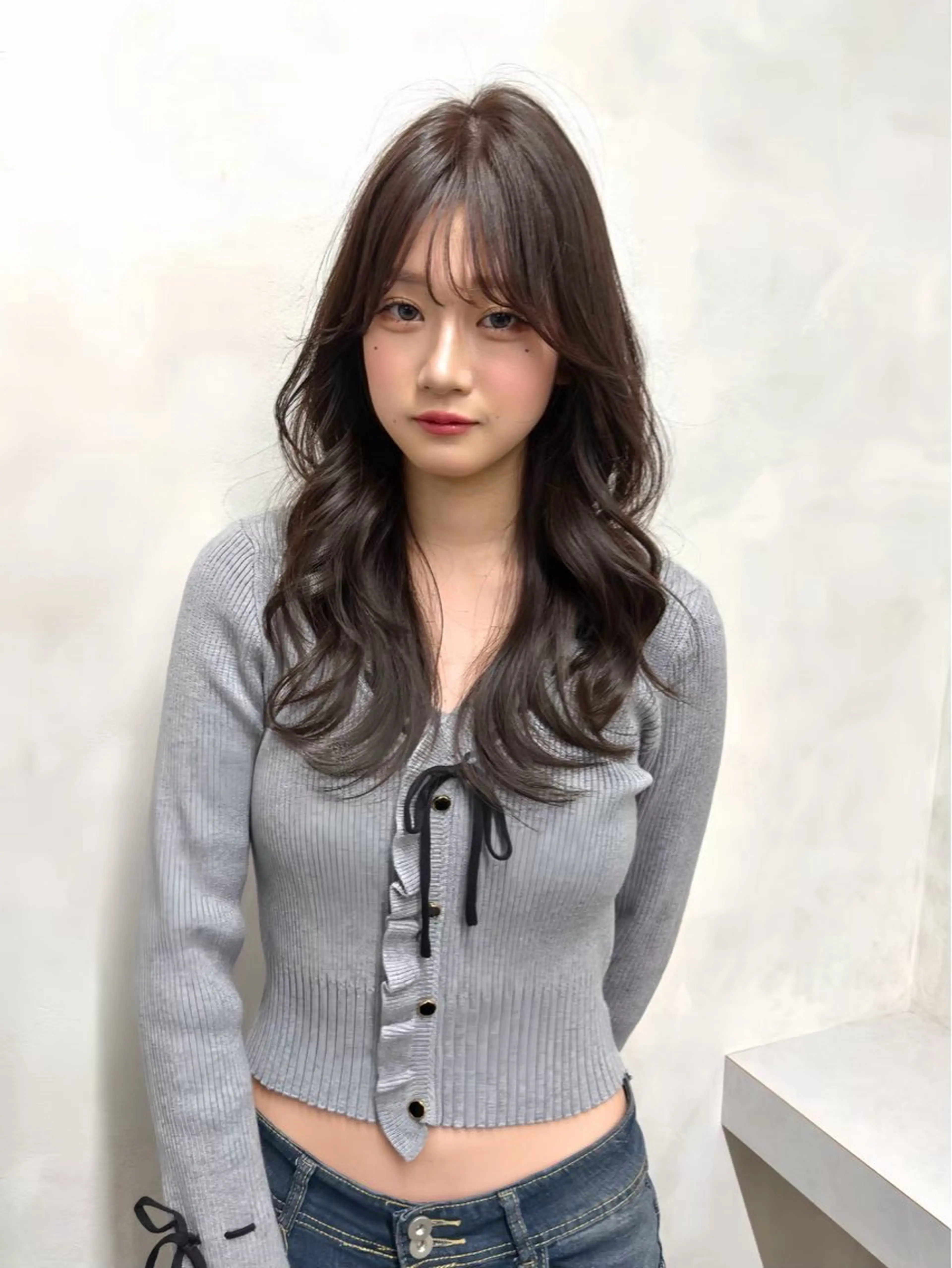 ロング カラー 石谷 颯也のヘアスタイル