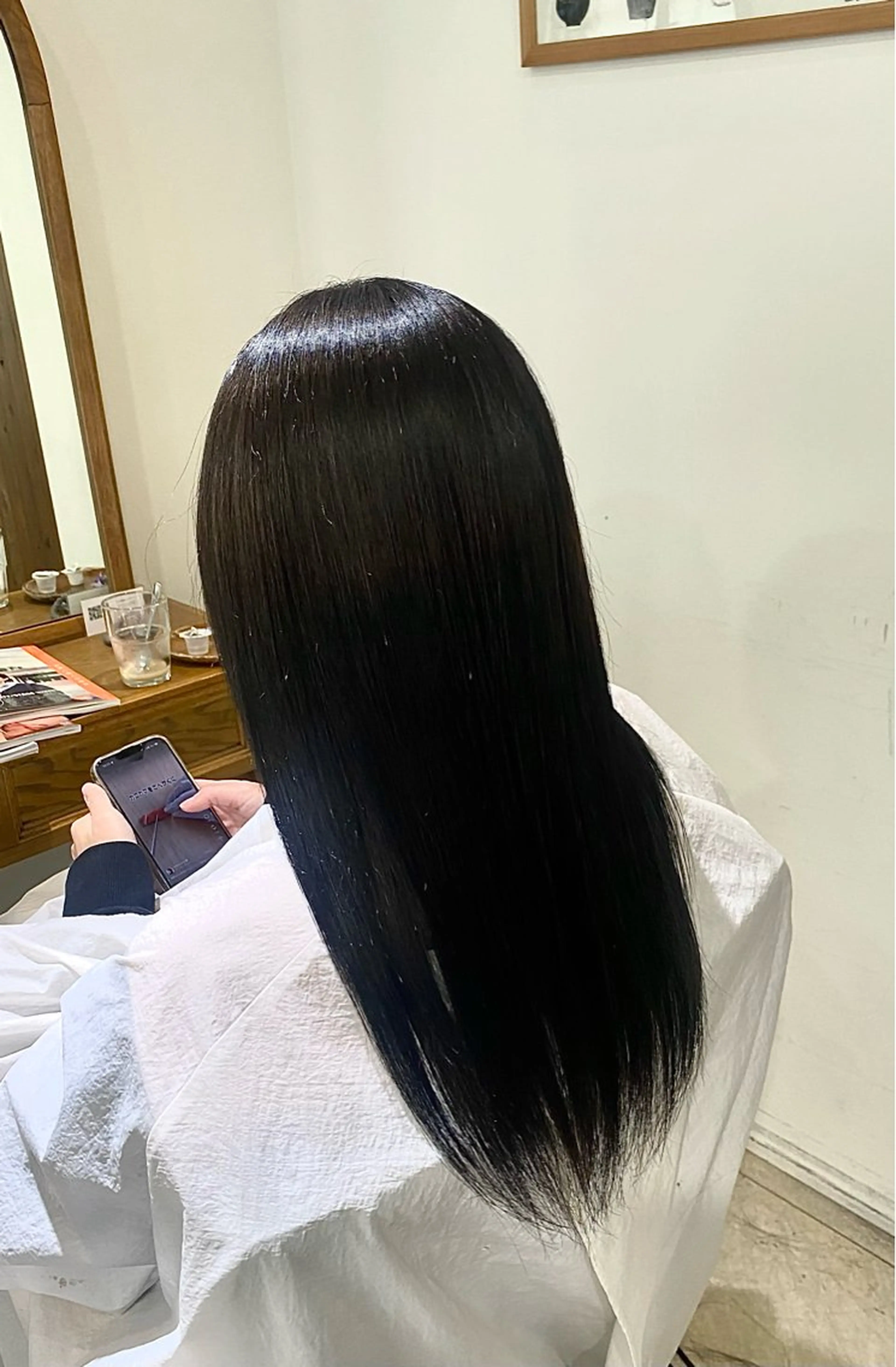 ロング カット ヘアカラー LiC えりのヘアスタイル