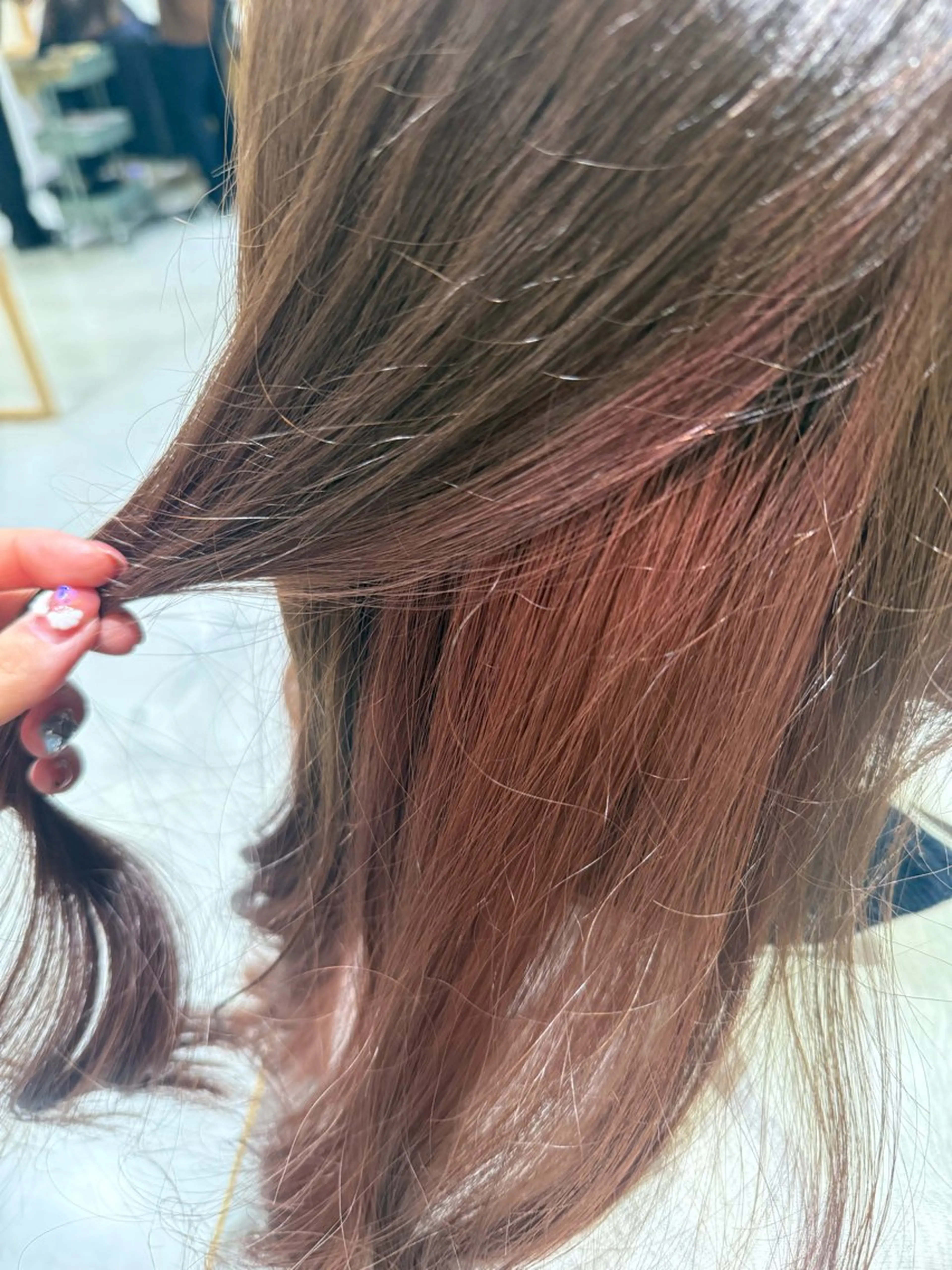 ロング カラー インナーカラー ピンクカラー 🌟Spinhair 福永えいみ🌙*.｡のヘアスタイル
