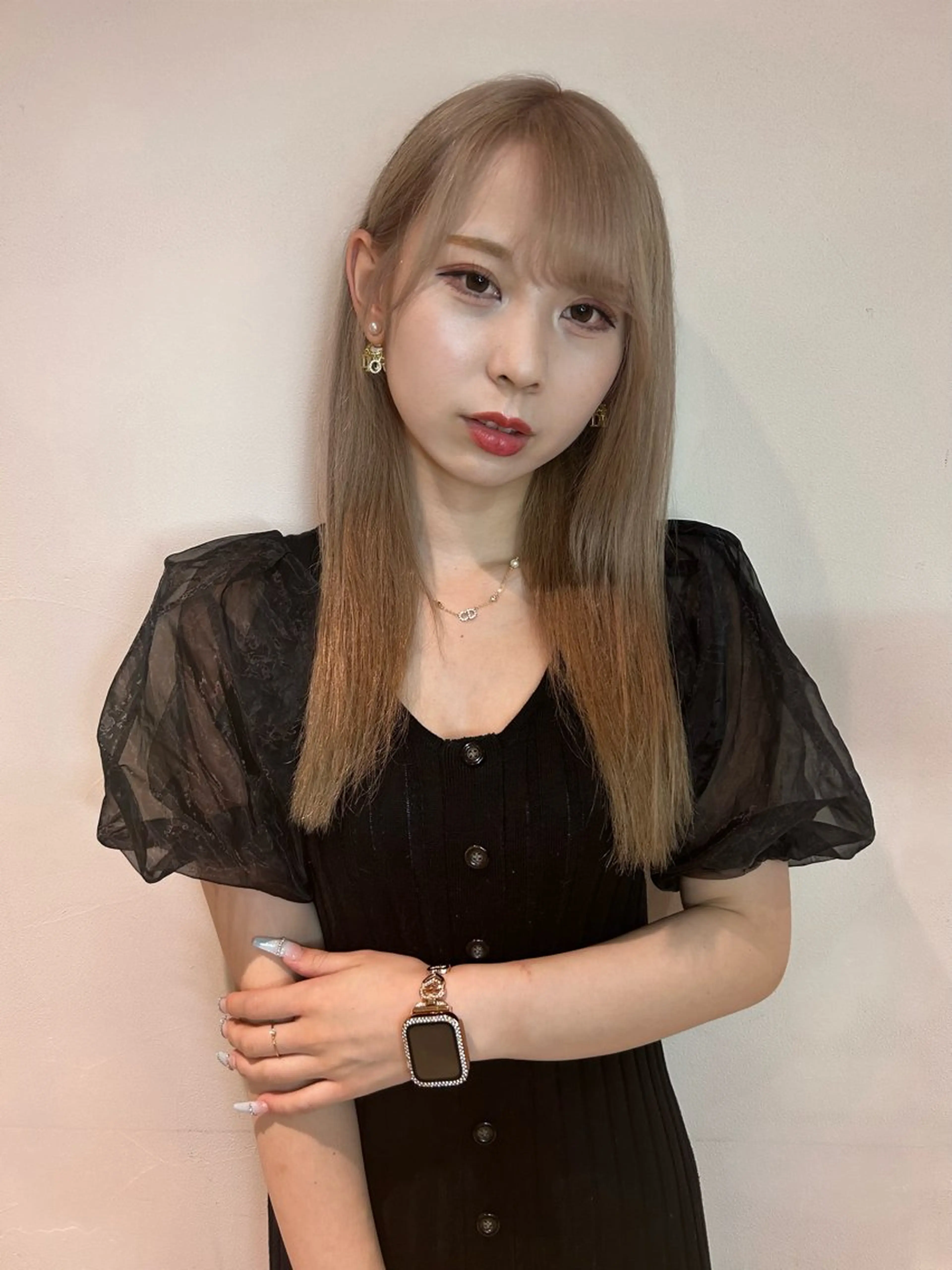 ロング 縮毛矯正 宮本晃成のヘアスタイル