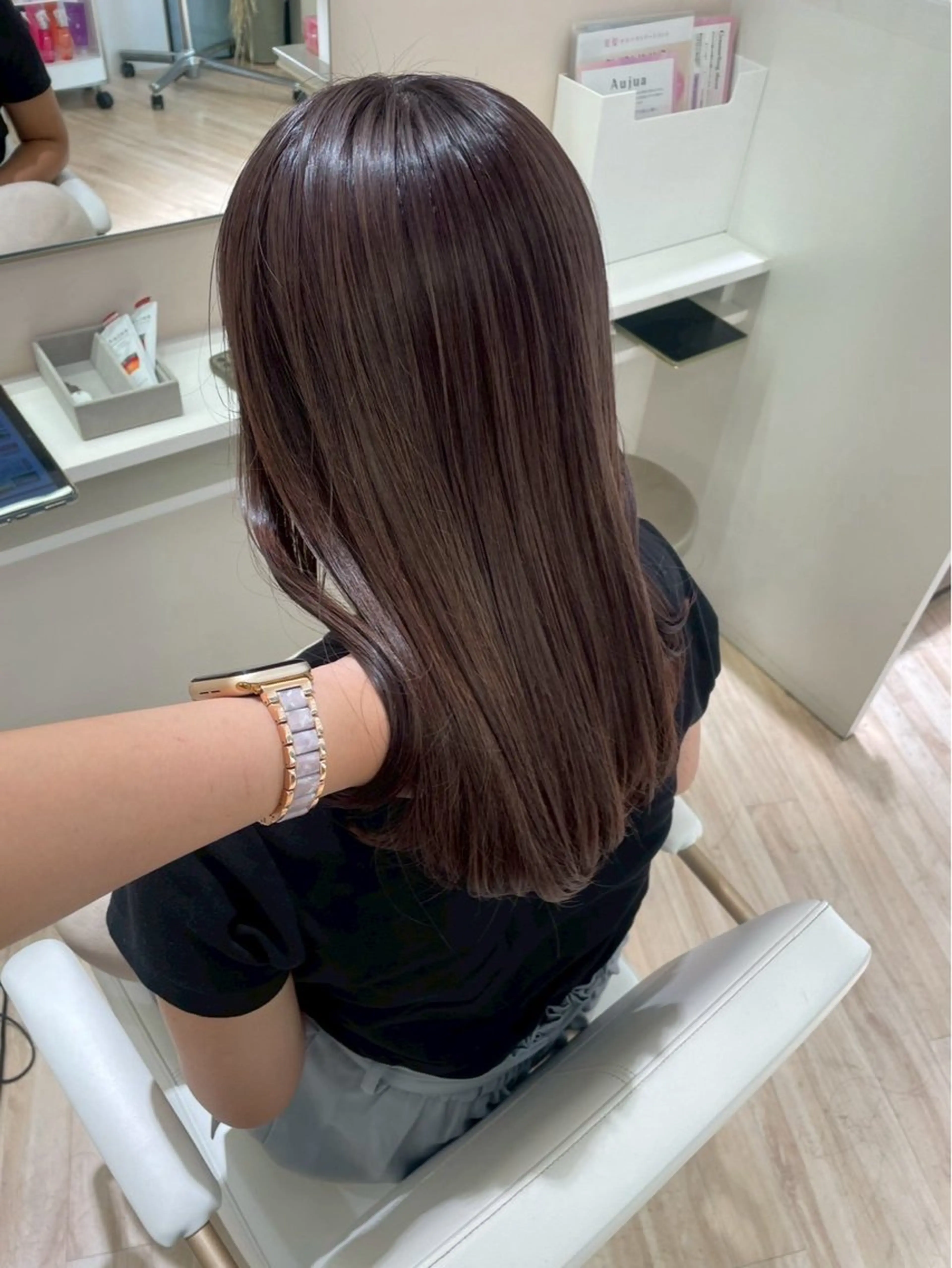 セミロング カラー Parve Mix 森 美遥🇰🇷🩶のヘアスタイル