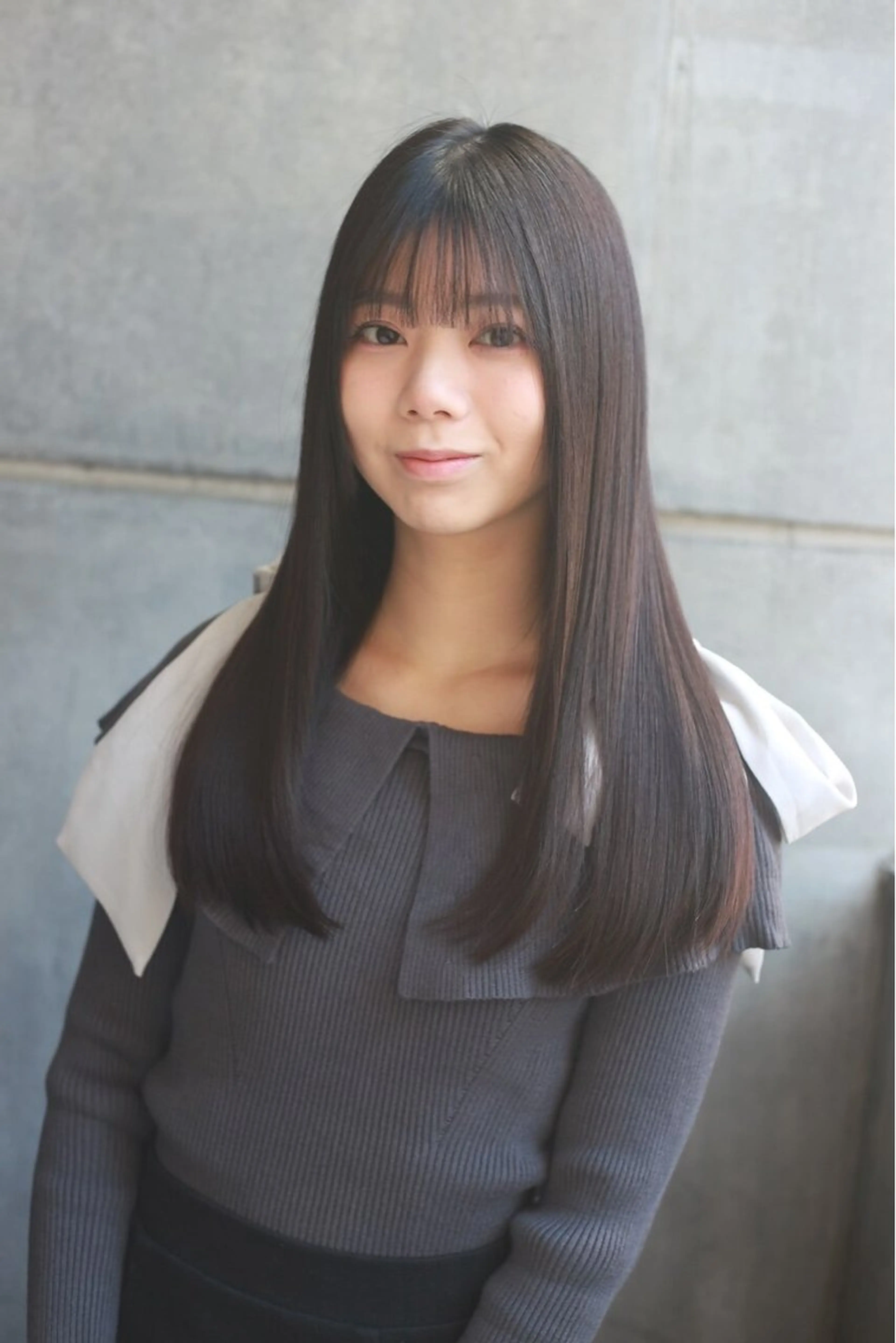 セミロング 縮毛矯正 トリートメント 🌈新宿縮毛矯正 No.1 SORAのヘアスタイル