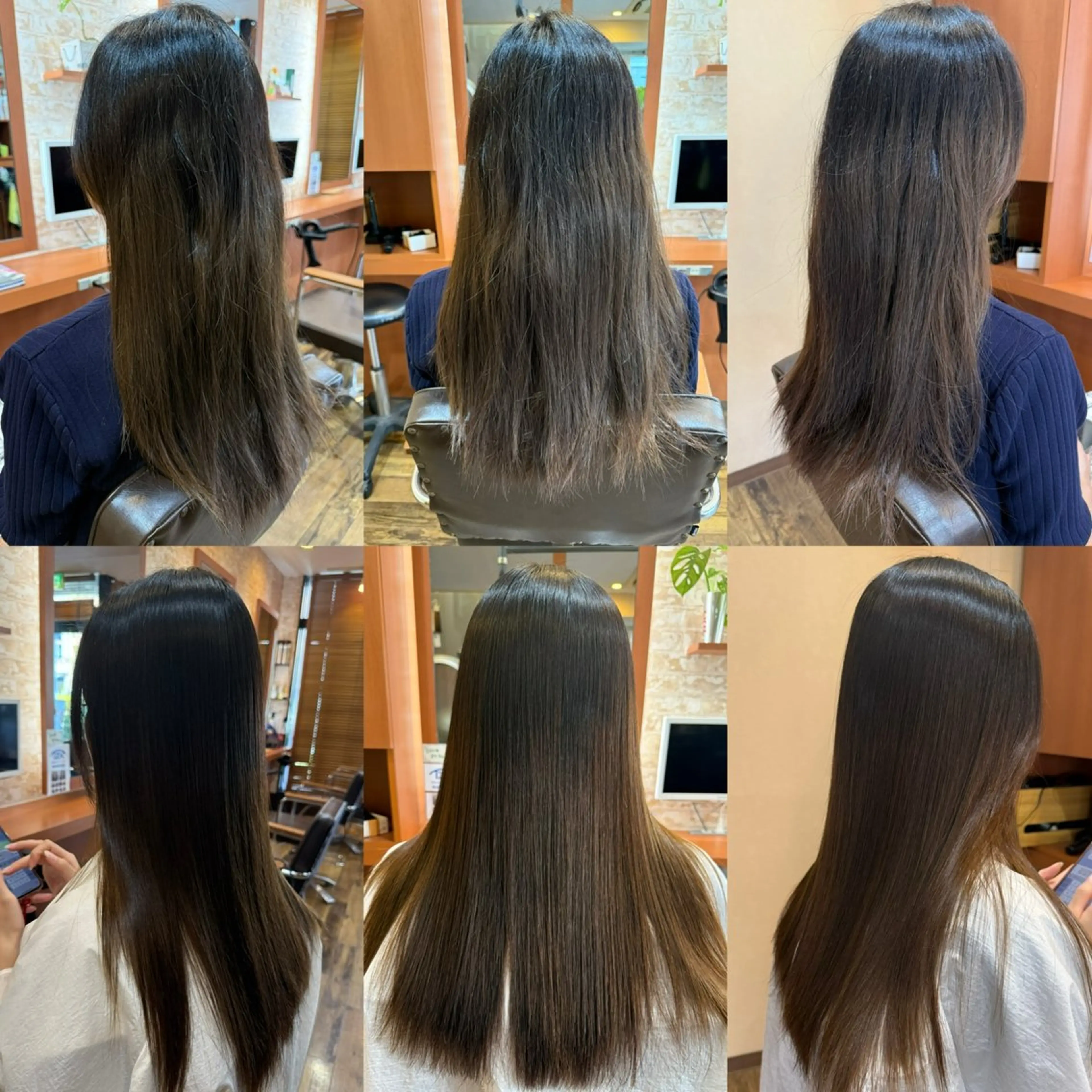 ロング 縮毛矯正 山口 博司のヘアスタイル