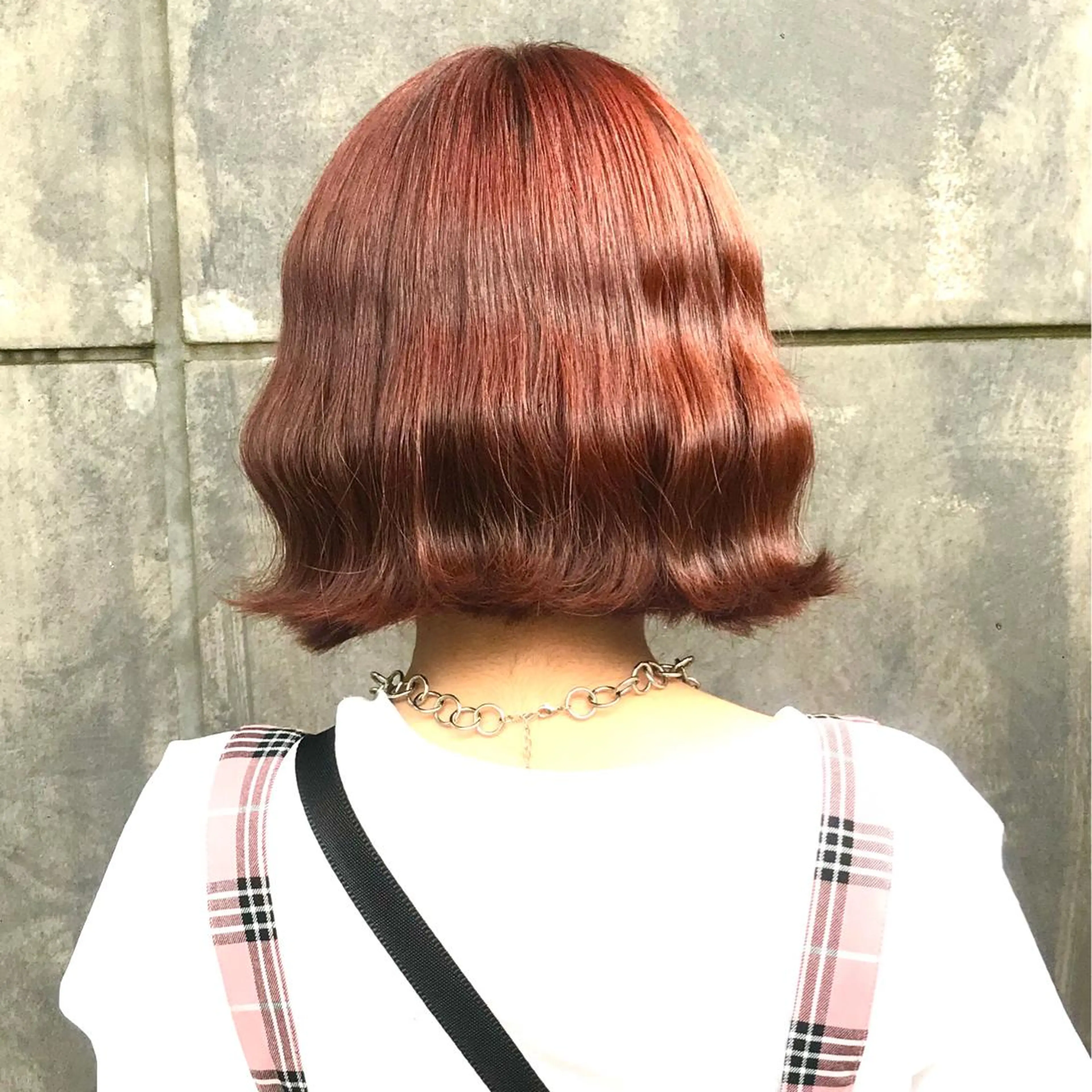 ショート カラー ブリーチ ブラウンカラー ダブルカラー オレンジ オレンジブラウン K-POP好き美容師 🇰🇷Kai.Yのヘアスタイル