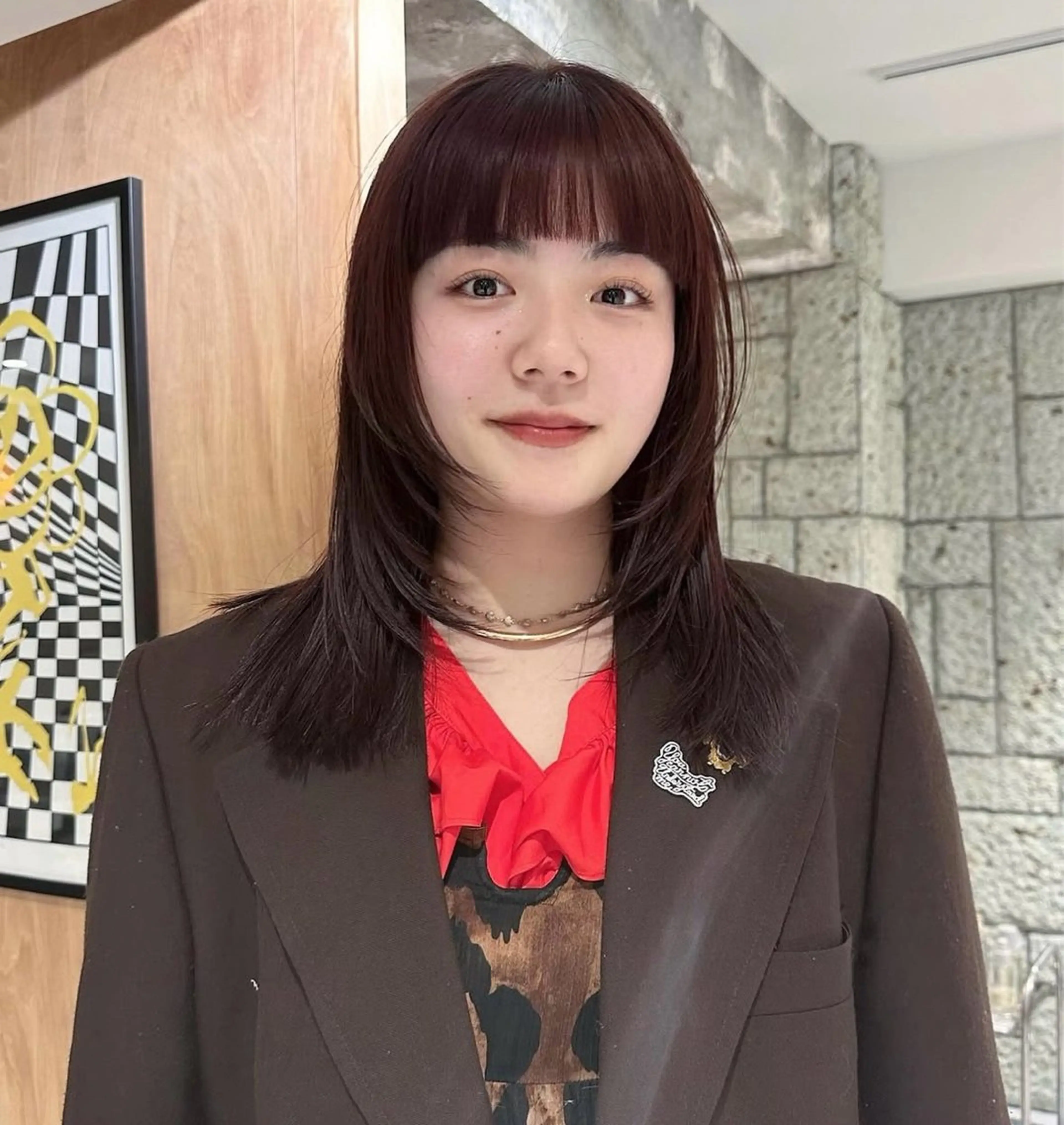 ロング カラー ヘアカラー トリートメント オト/レイヤー/ Wカラー/メンズのヘアスタイル