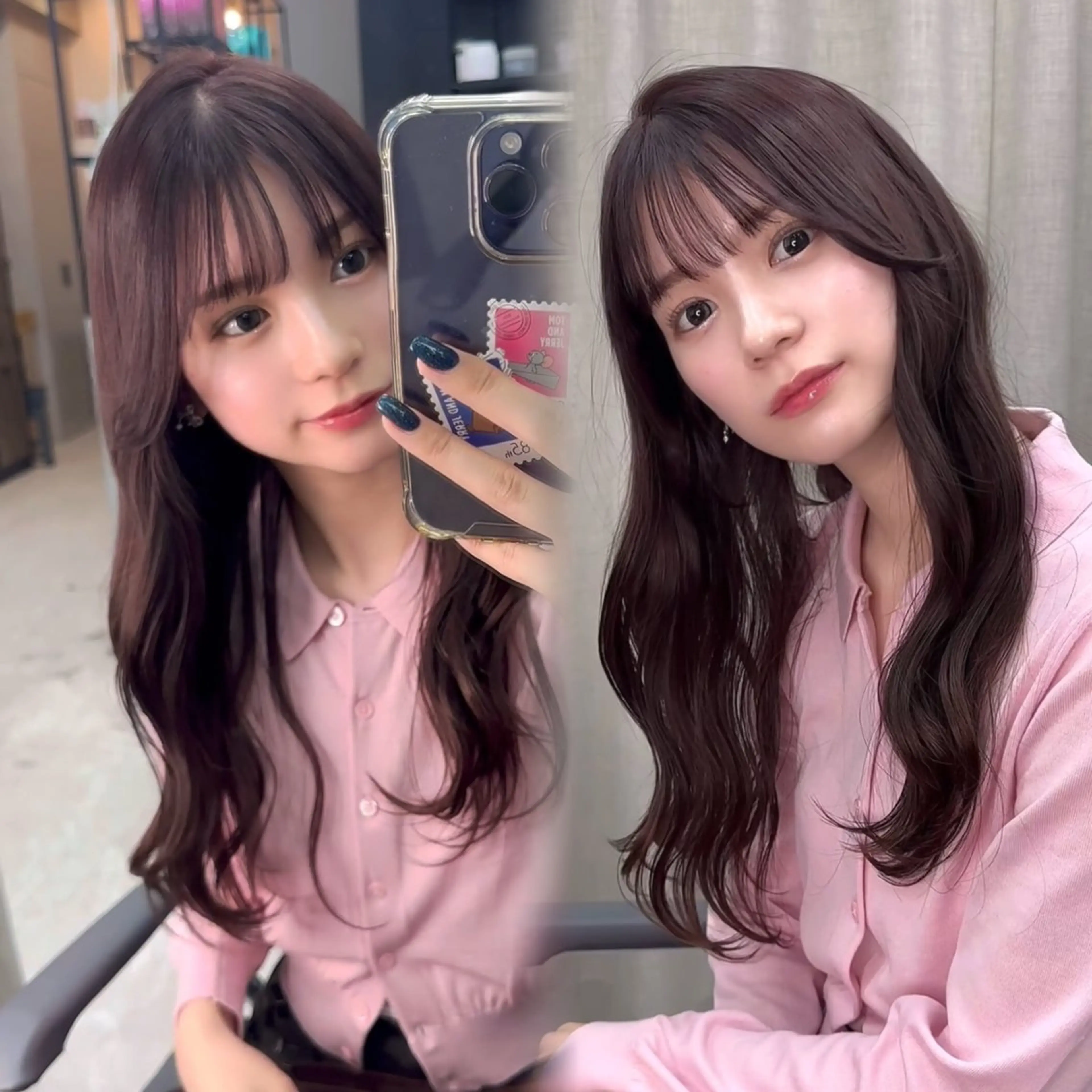 セミロング カット トリートメント 韓国/ワンホンヘア 髪質改善/MaCoのヘアスタイル