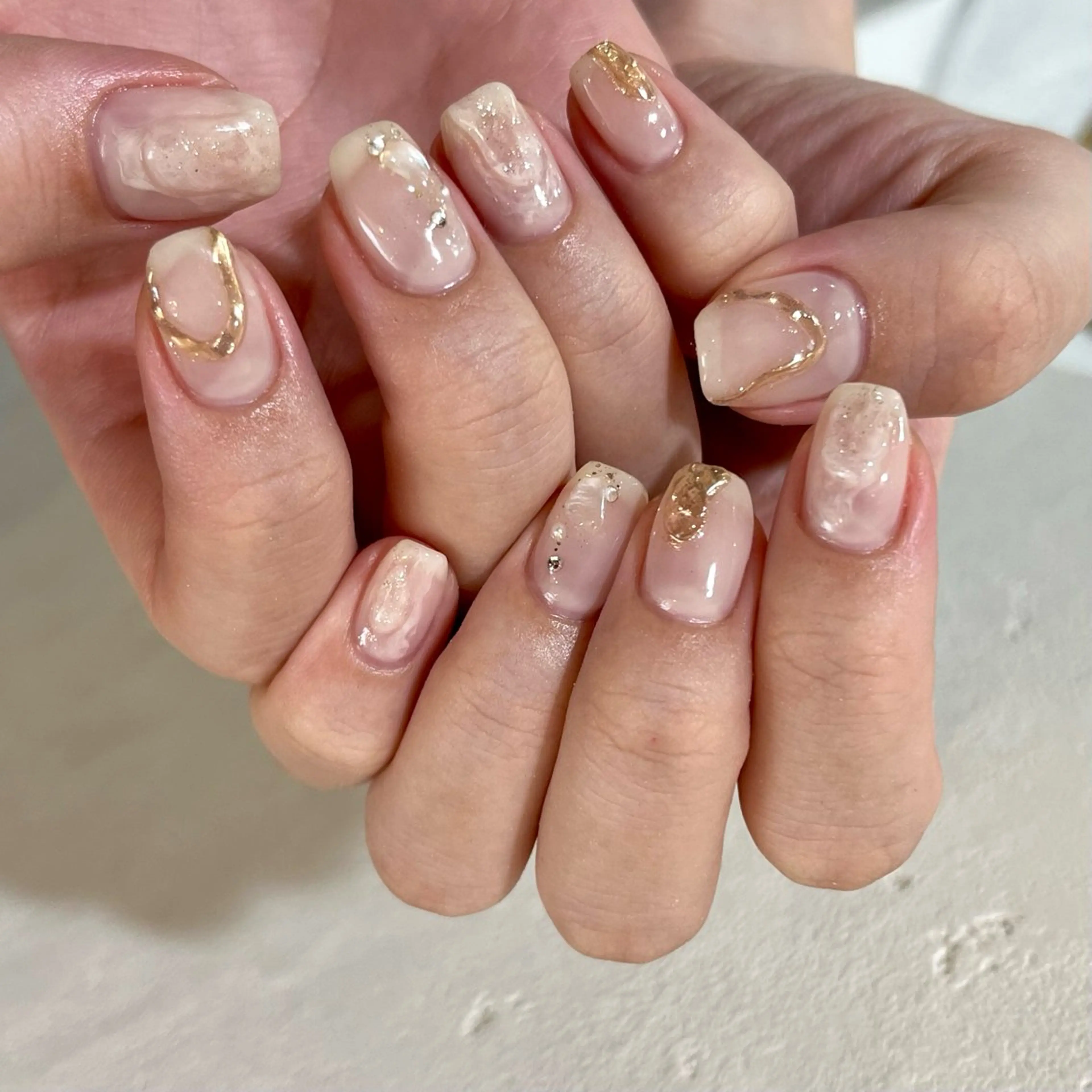 ネイル ハンドネイル 新宿ニュアンスネイル makotoのネイルデザイン