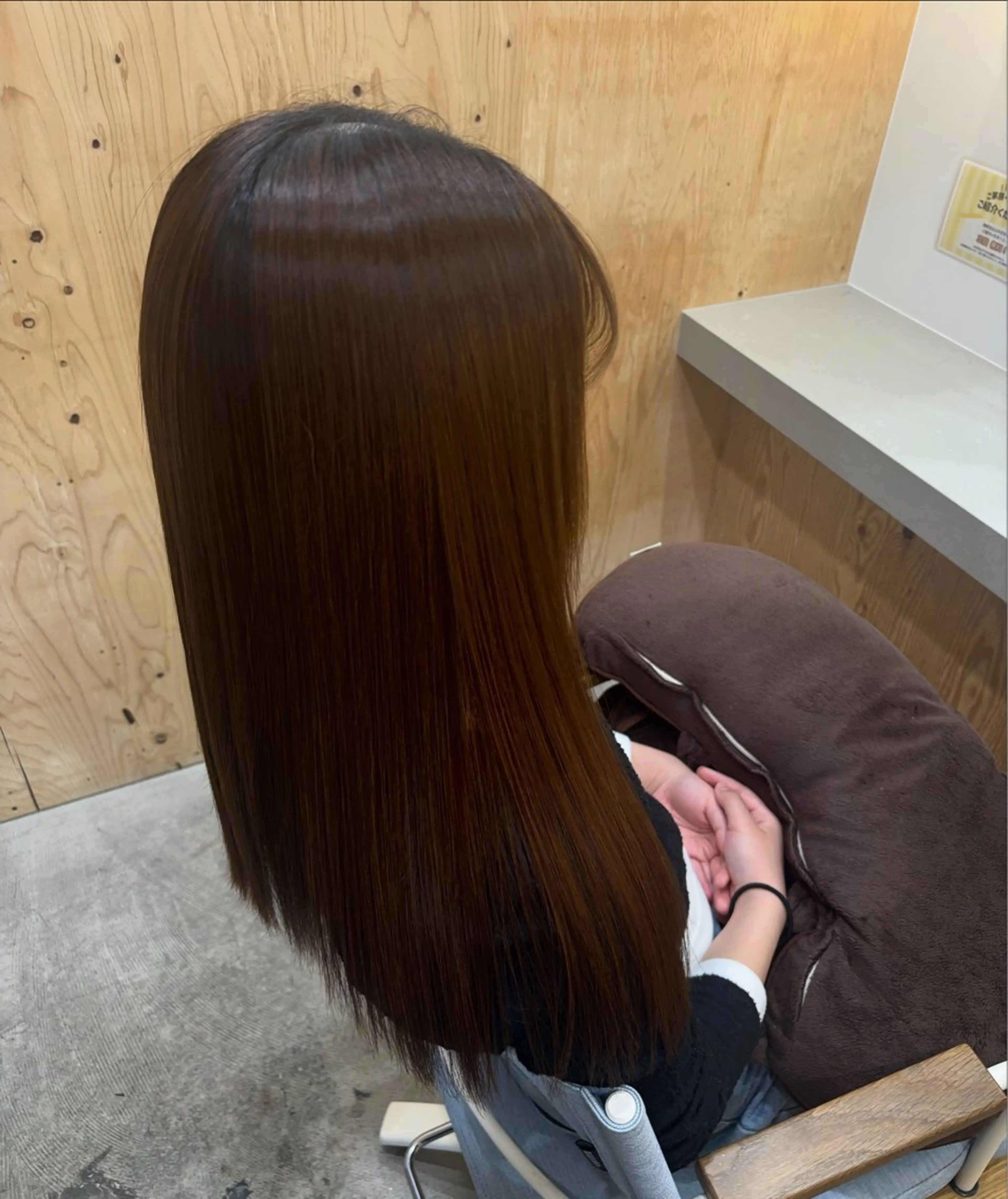 ロング 縮毛矯正 縮毛矯正 西川 璃乃朱のヘアスタイル