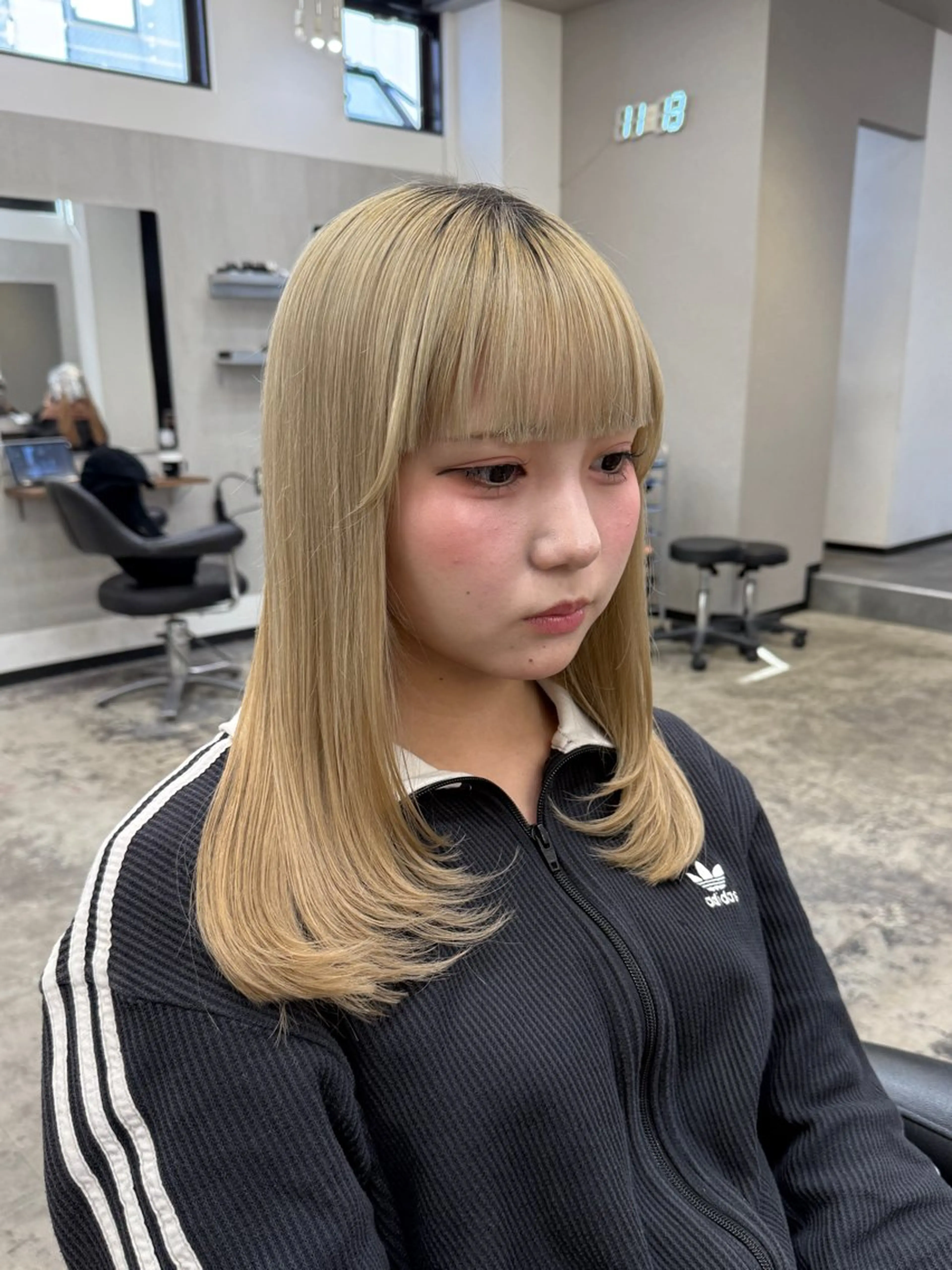 ミディアム カット カット¥1100 / 𝙍𝙪𝙣𝙖⟡.のヘアスタイル