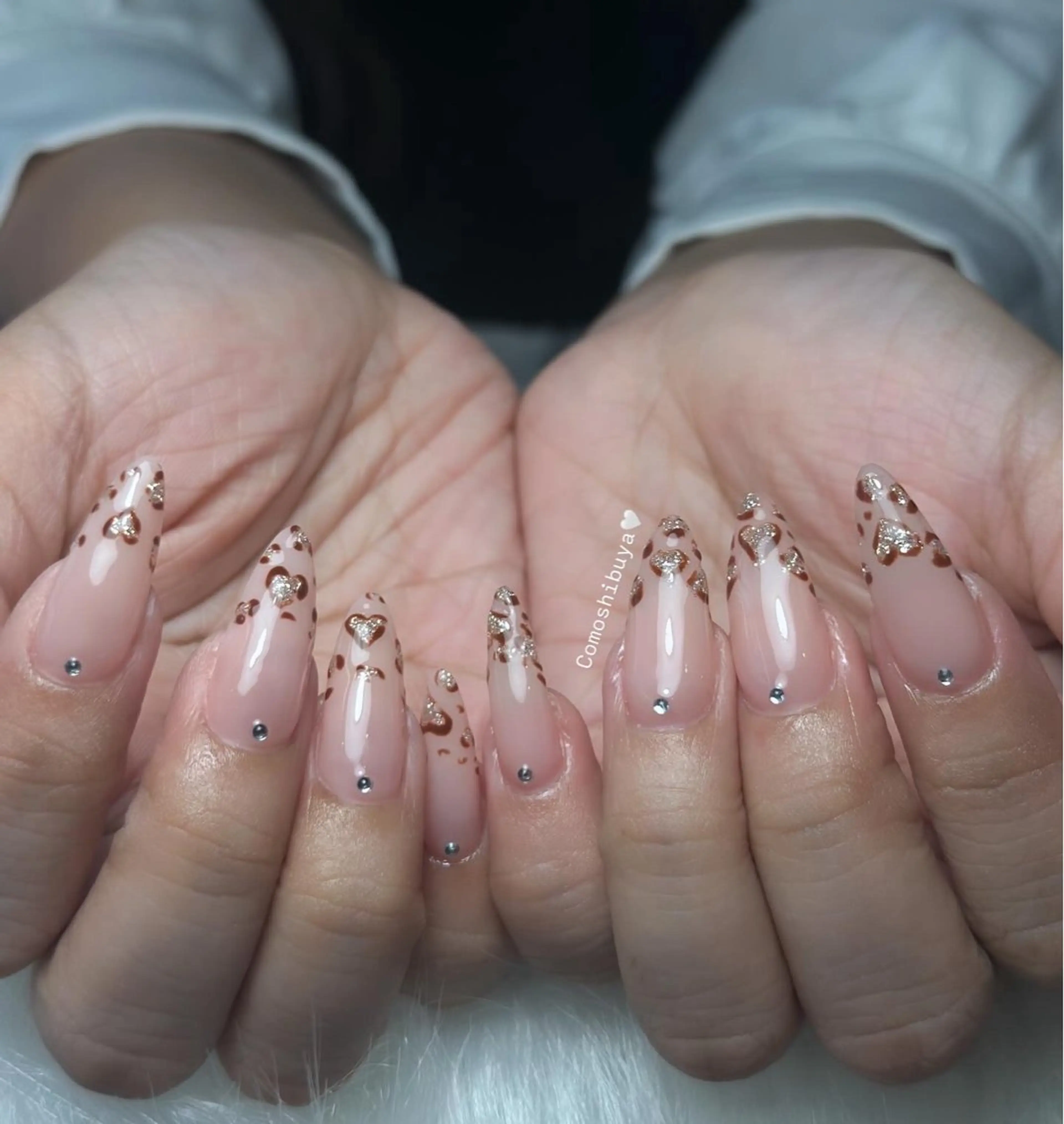 ネイル 韓国ネイル シンプルネイル ワンホンネイル CoMo Nailのネイルデザイン