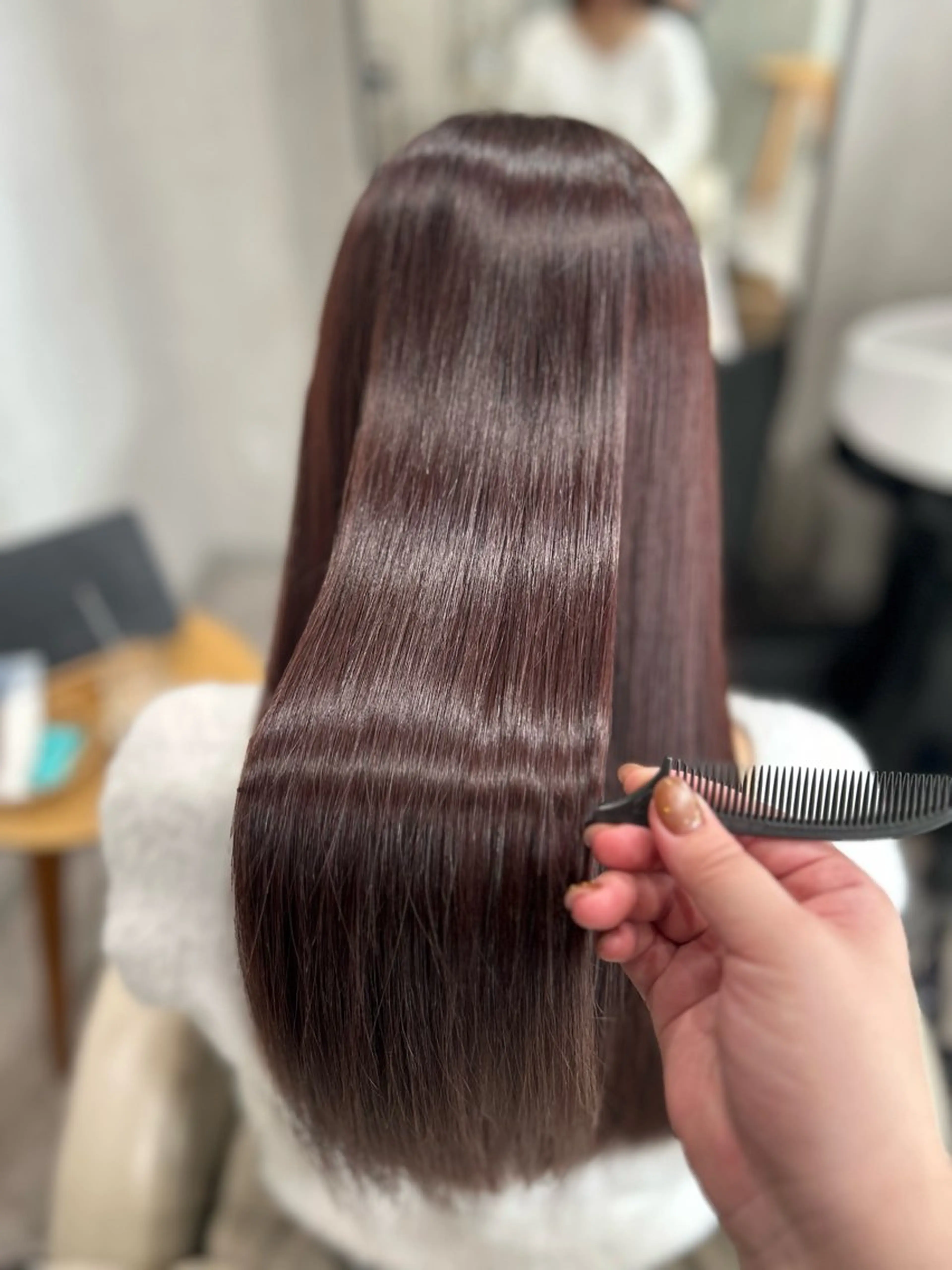 ロング 髪質改善 トリートメント カット ヘアカラー トリートメント Mintleaf🌿 akihoのヘアスタイル