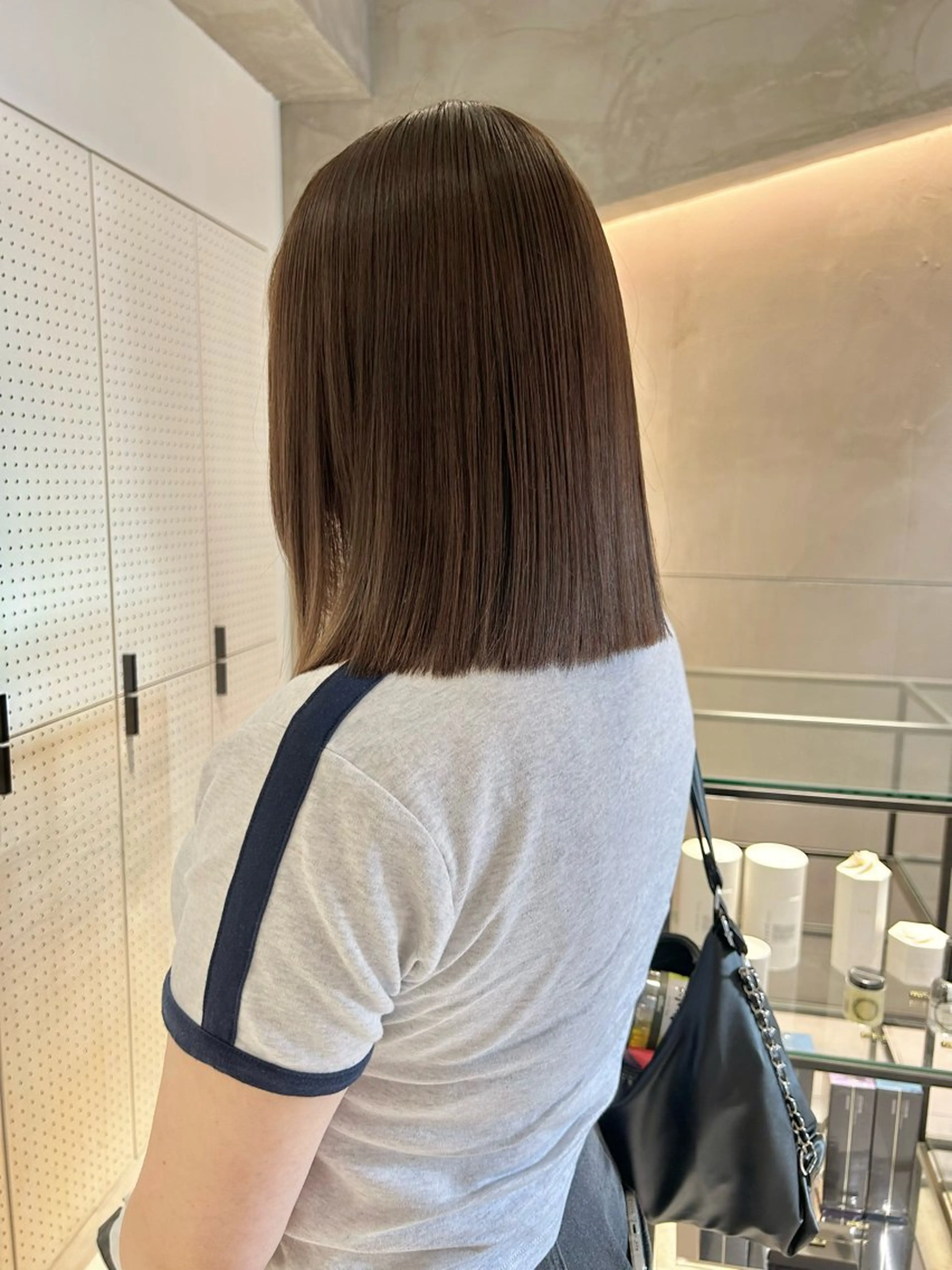 セミロング カラー カット ヘアカラー トリートメント 🎀ヘアセット透明感 /REINA🎀のヘアスタイル