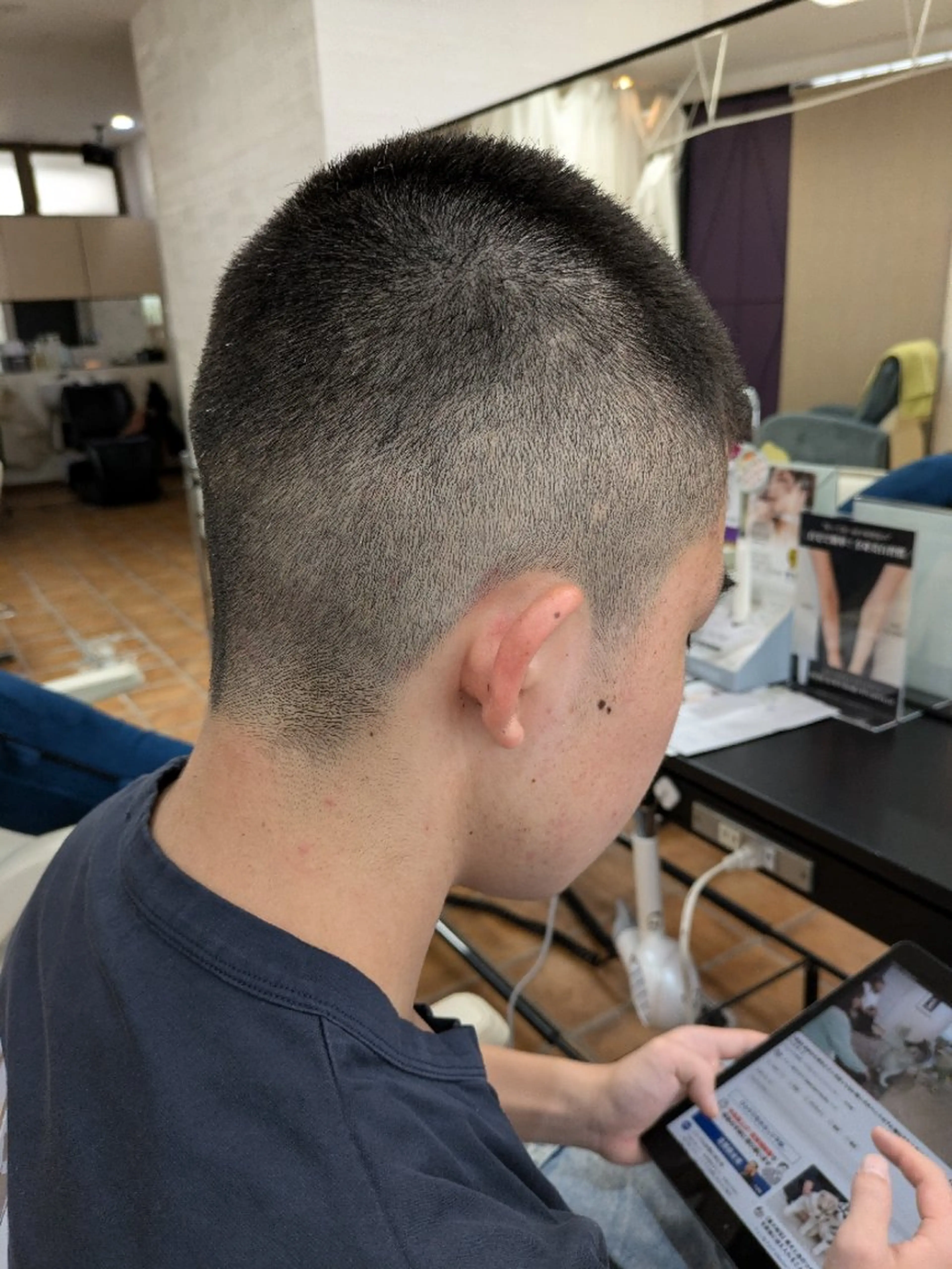 キッズ メンズ モヒカン 学生（メンズ向け） ソフトモヒカン 大人女性カット/ヘア セット✨️片本🌸のヘアスタイル