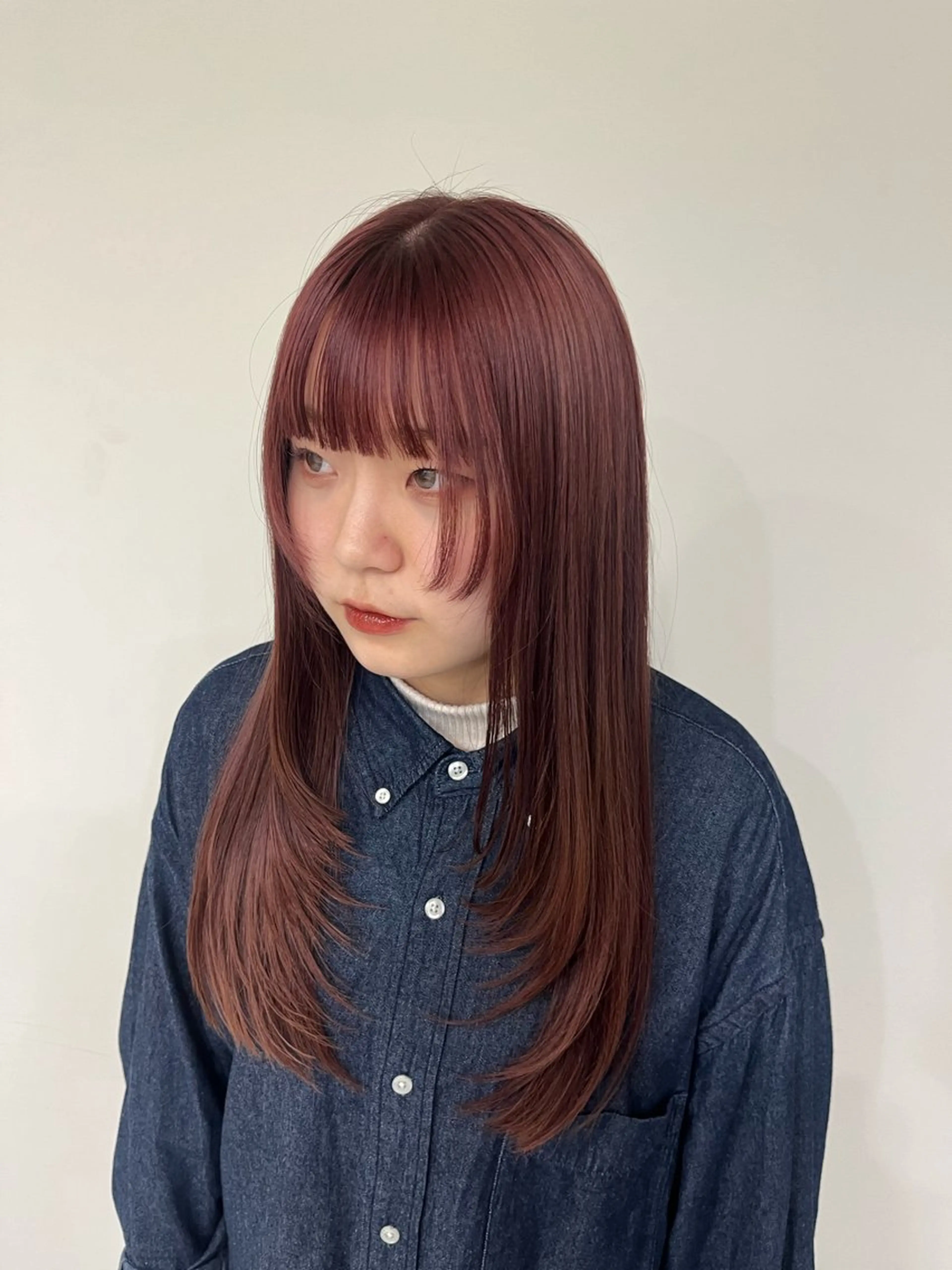 ロング 顔周りカット レイヤーカット ロング レイヤーカット /ゆうのヘアスタイル