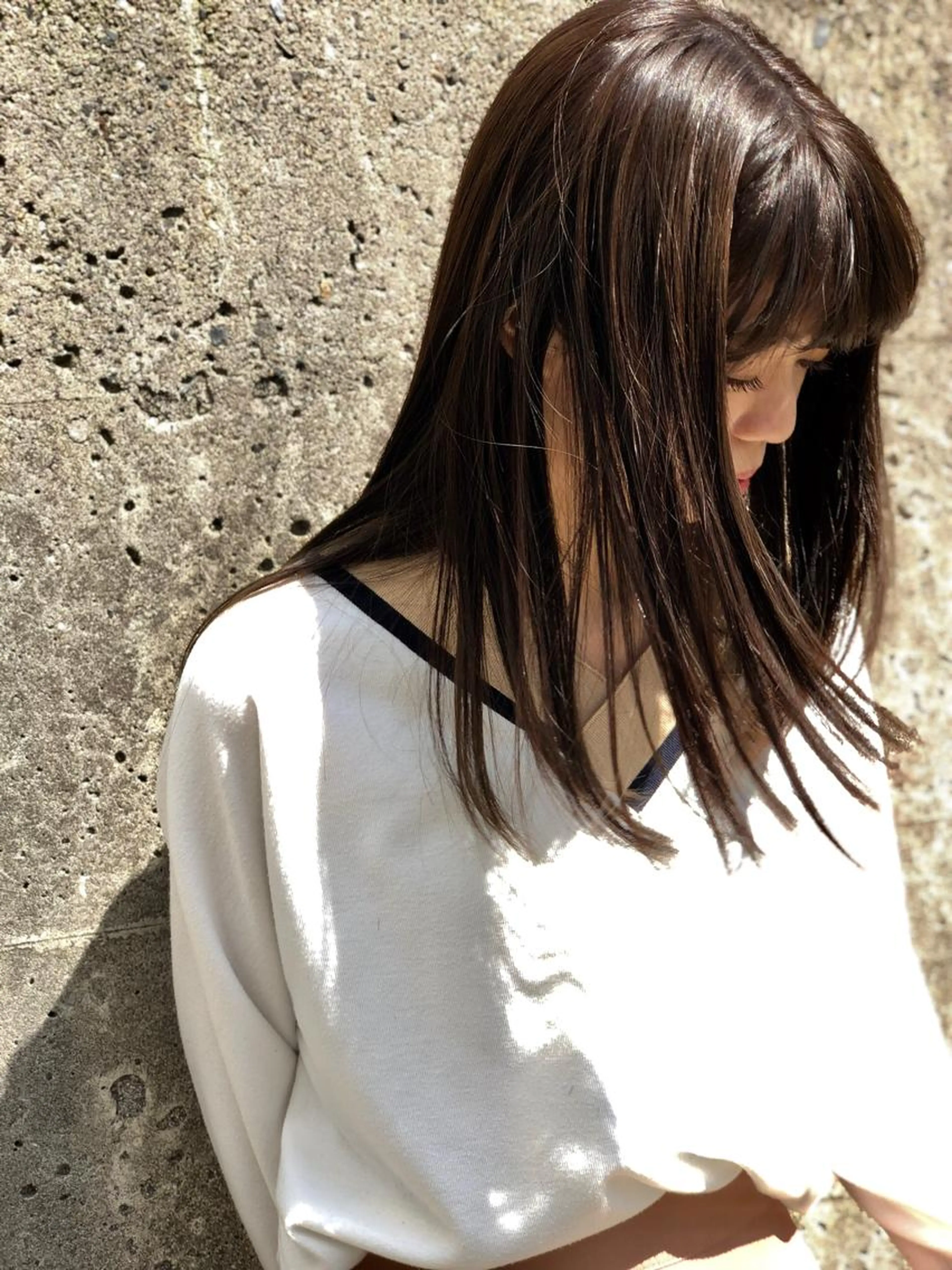 【髪質改善コース】ワンカラー＋オージュアトリートメントの写真